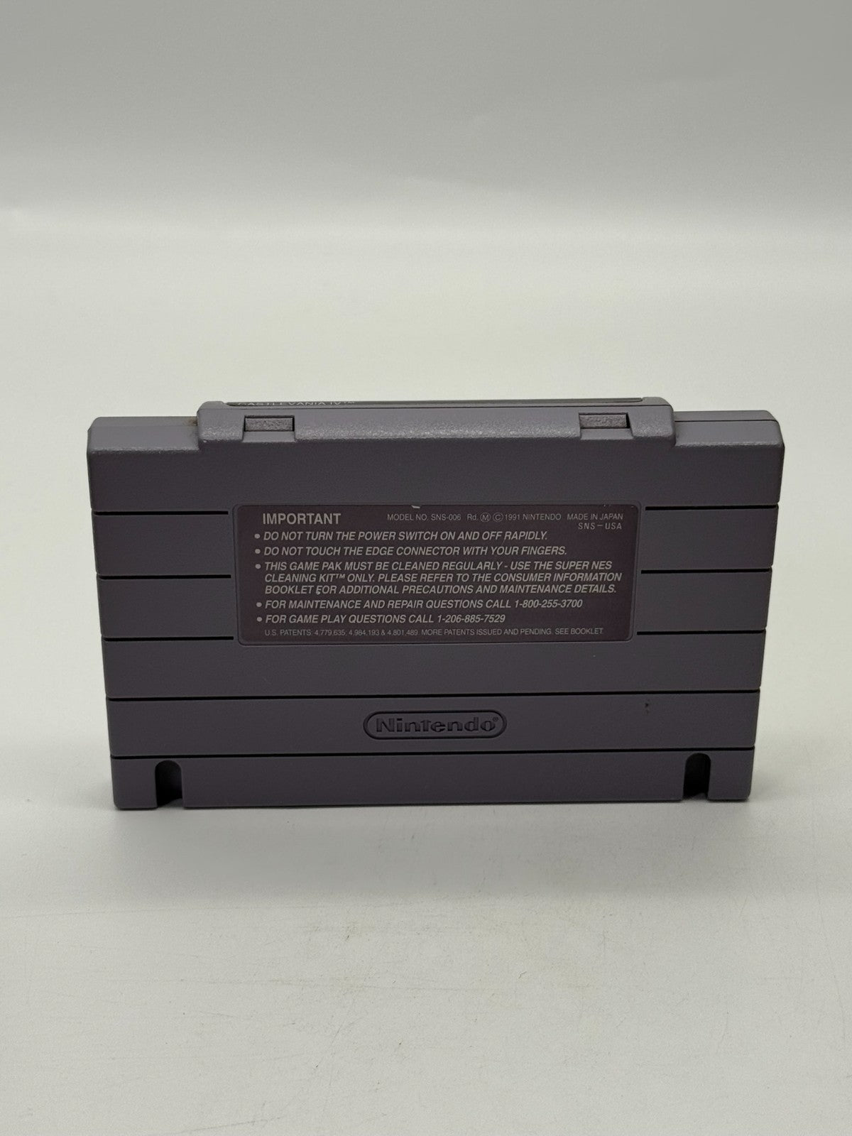 Super Castlevania IV Super Nintendo SNES NTSC-U/C Very Good Manual + Cartridge