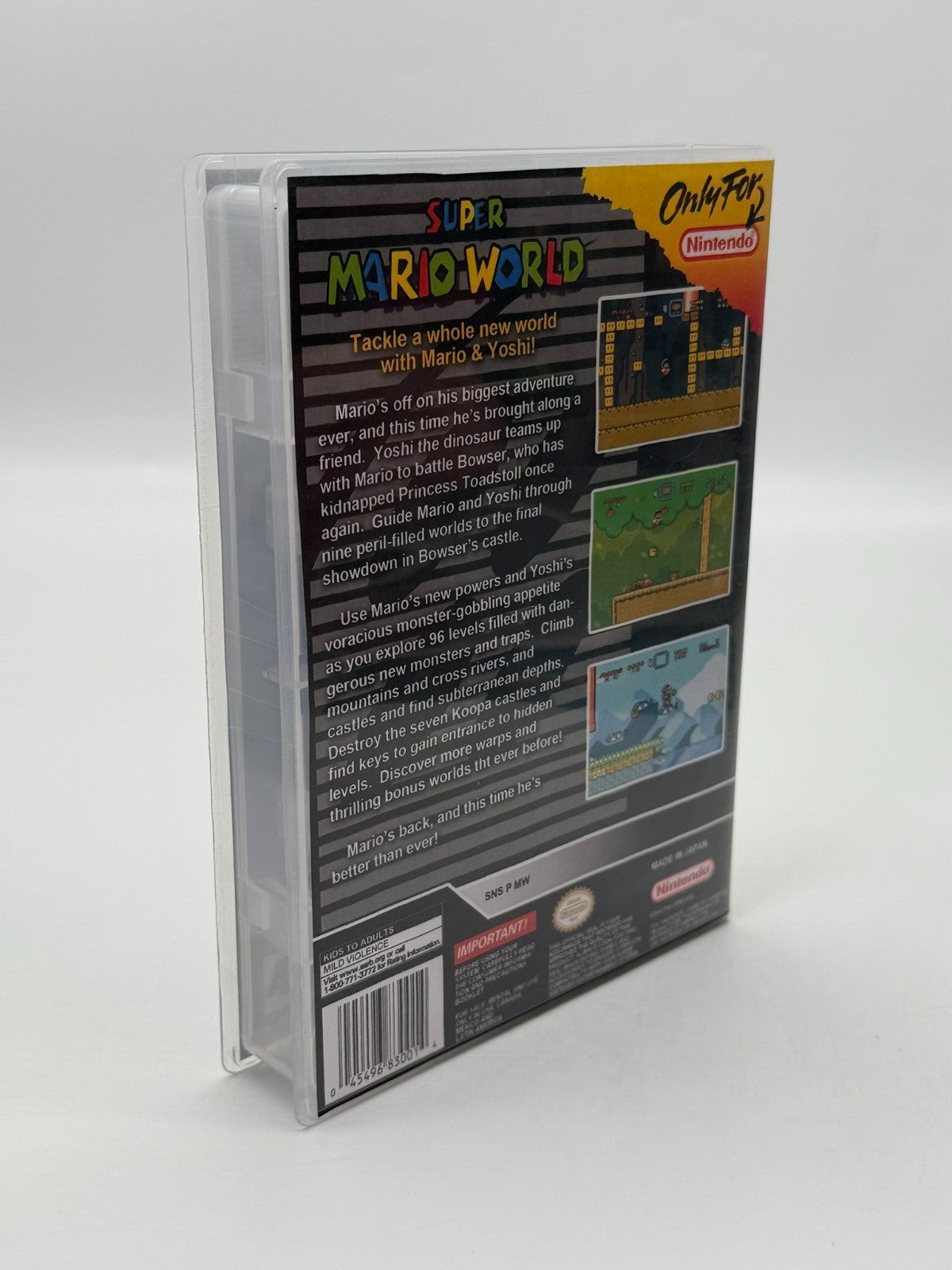 Super Mario World Super Nintendo SNES NTSC-U/C Cartouche + Manuel