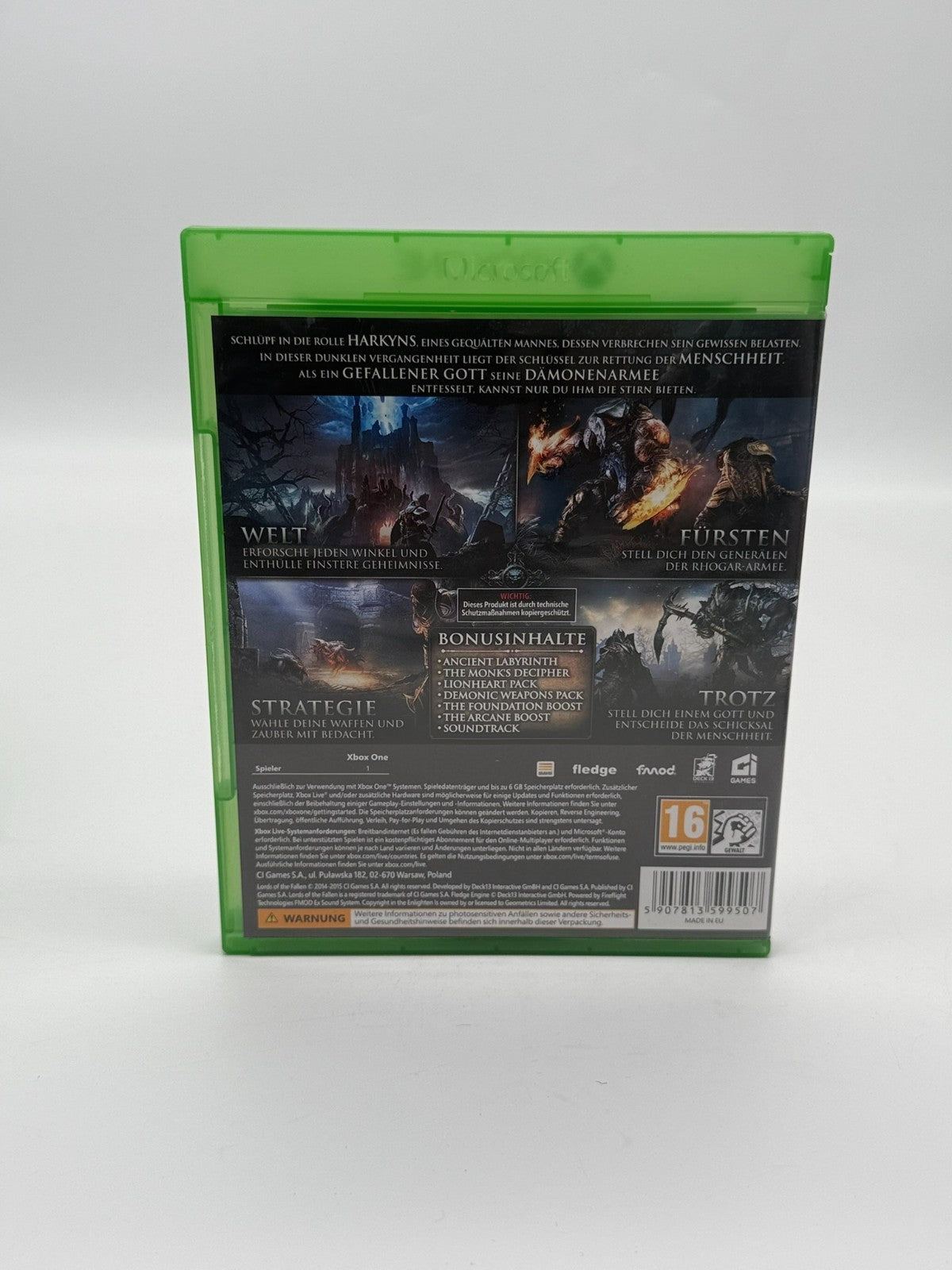 Lords Of The Fallen Game Of The Year Microsoft XBox One Très bon état CIB