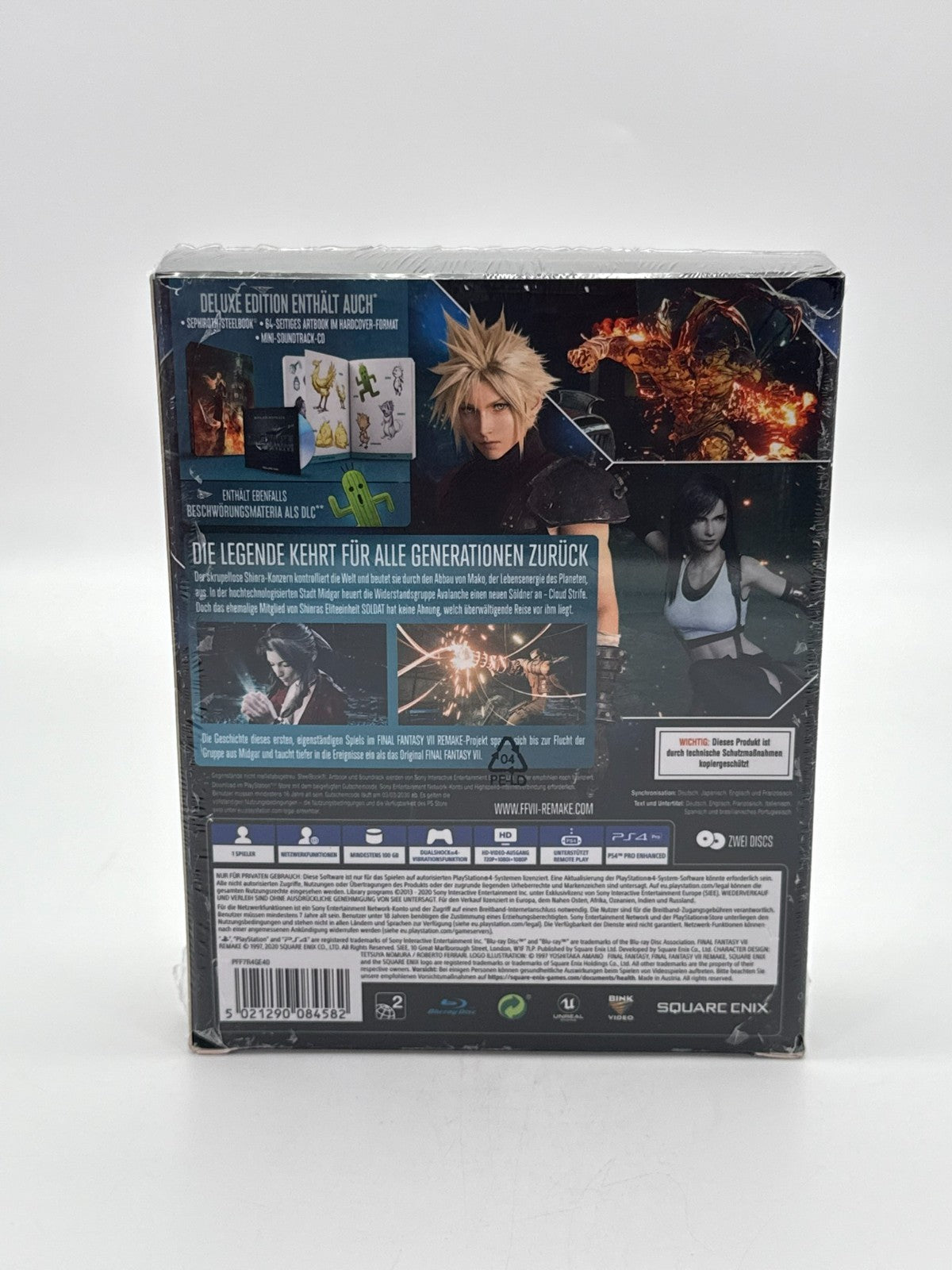 Final Fantasy VII Remake 1ST Class Collectors Edition Factory Sealed CIB OVP