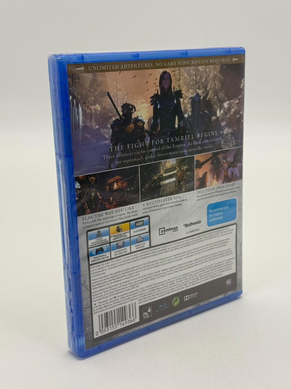 The Elder Scrolls Online Tamriel Edition Sony Playstation 4 Factory Sealed CIB