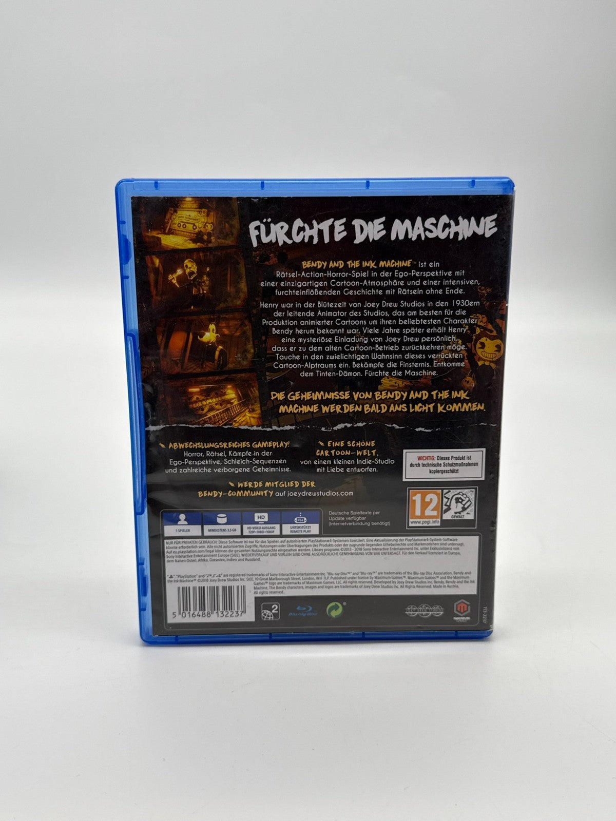 Bendy and The Ink Machine Sony PlayStation 4 Très bon état Emballage d'origine