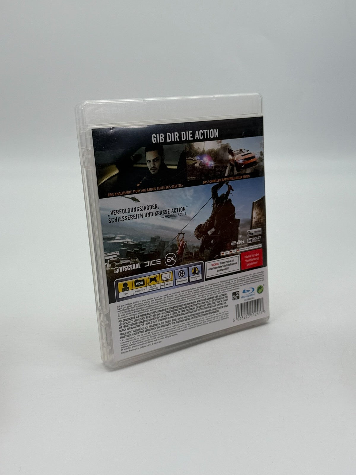 Battlefield Hardline Sony Playstation 3 Very Good Condition CIB OVP