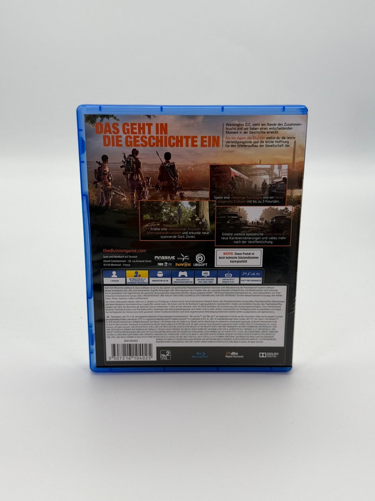 Tom Clancy's The Division 2 Sony PlayStation 4 good condition CIB OVP