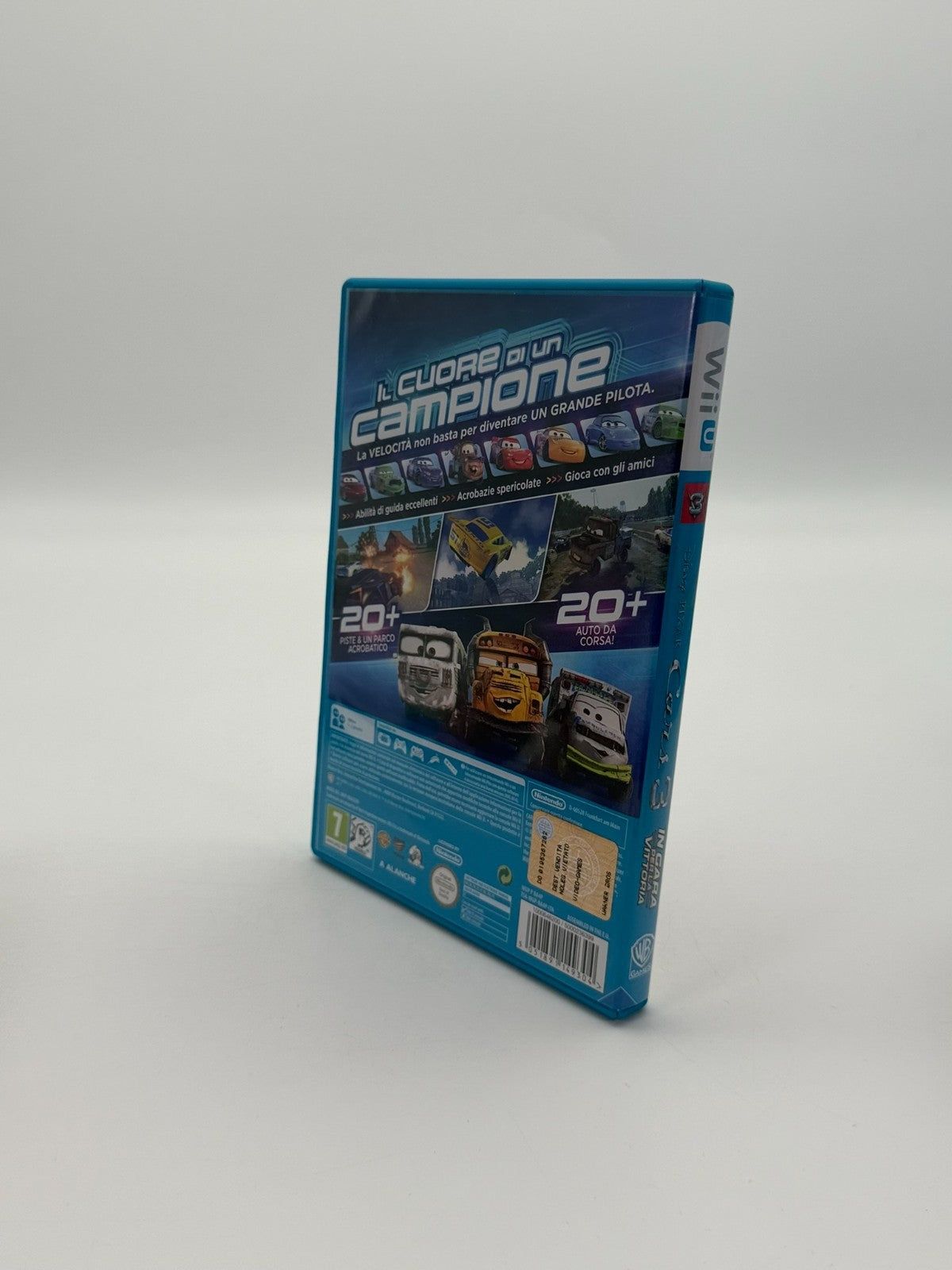 Disney Pixar Cars 3 Nintendo Wii U IT VERSION Sehr guter Zustand CIB OVP