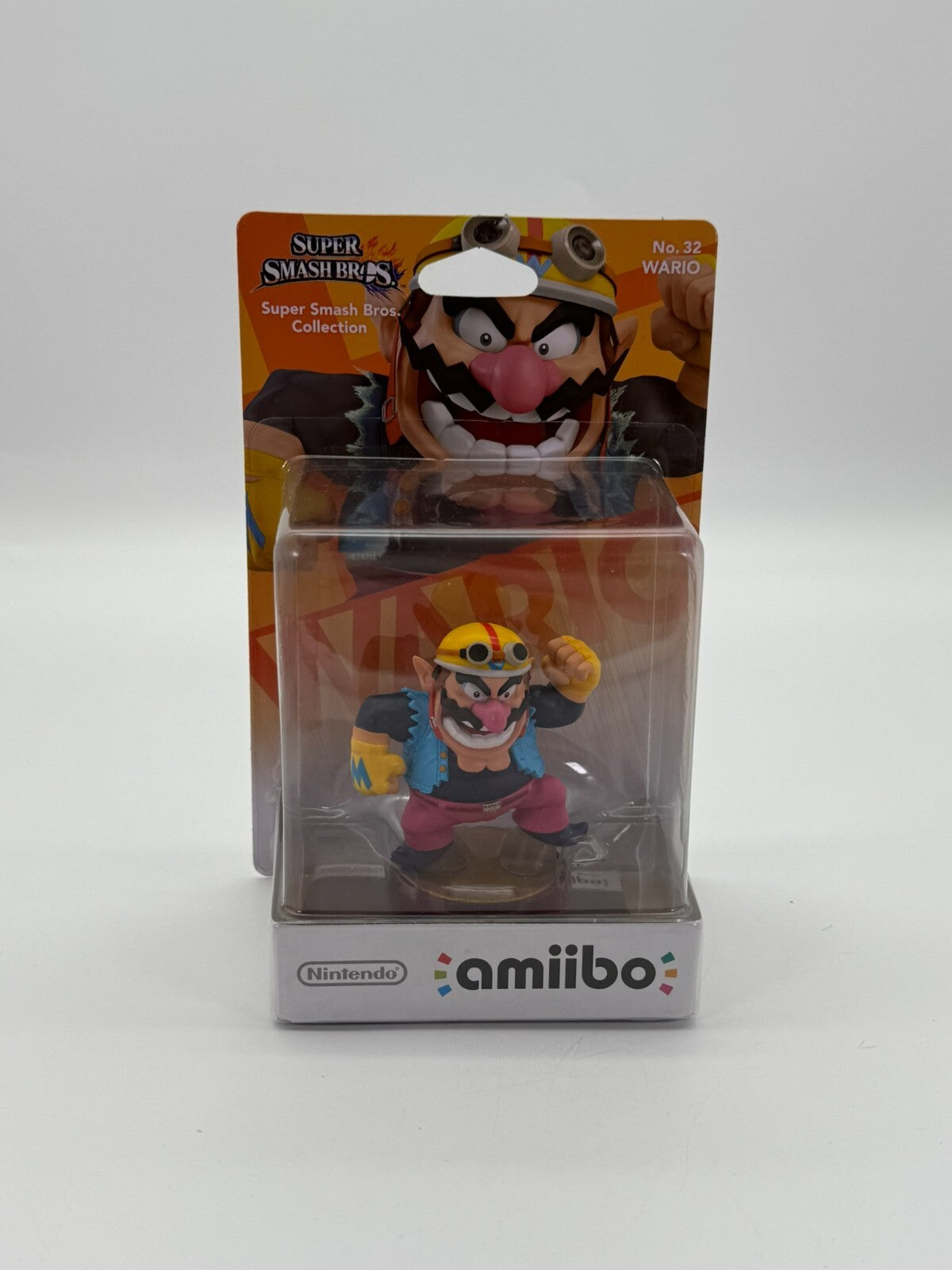 Super Smash Bros. Wario No. 23 Amiibo 3DS Wii U Switch Neu Factory Sealed