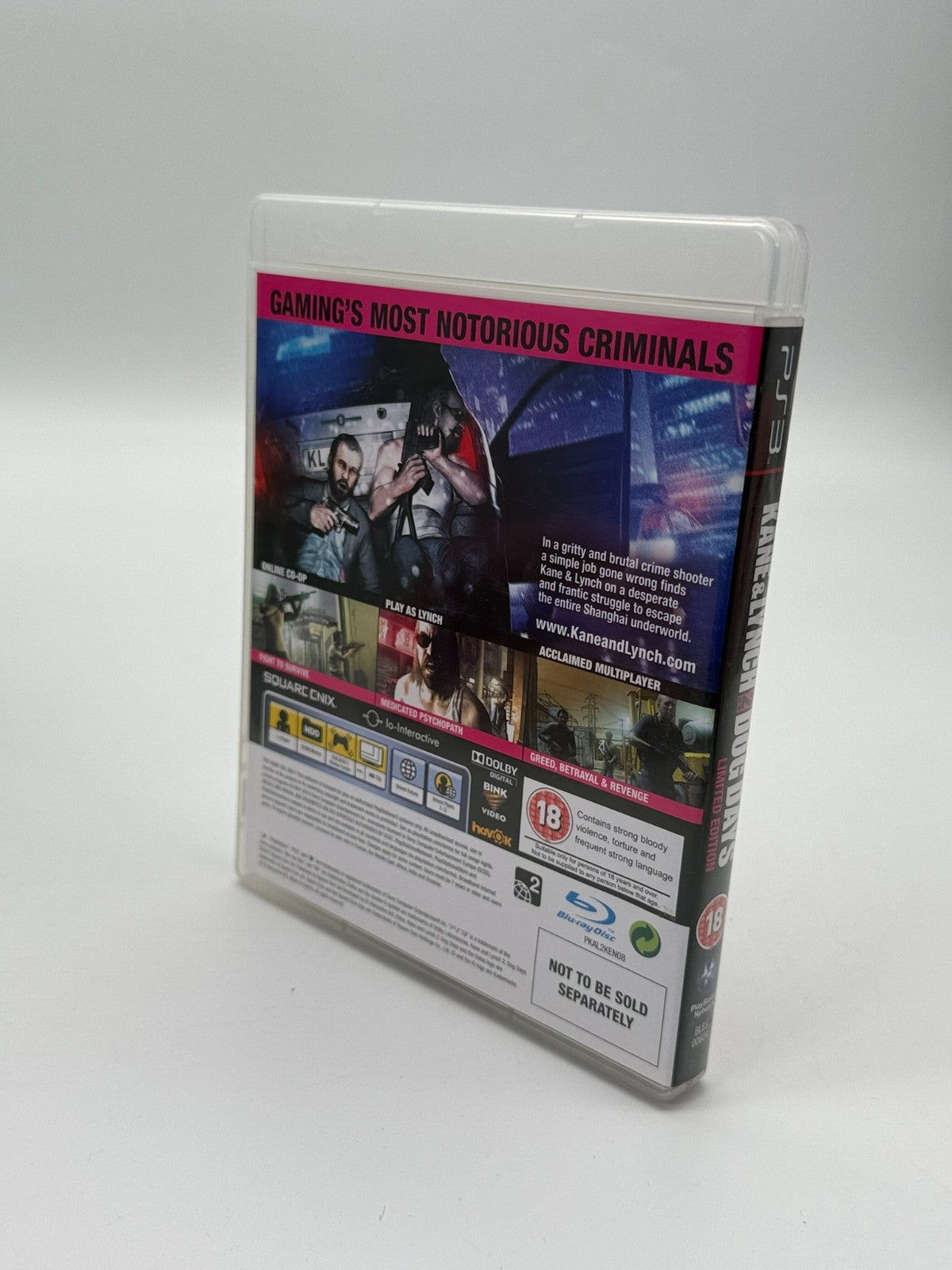 Kane & Lynch 2 Dog Days Limited Edition Sony Playstation 3 Sehr guter Zustand