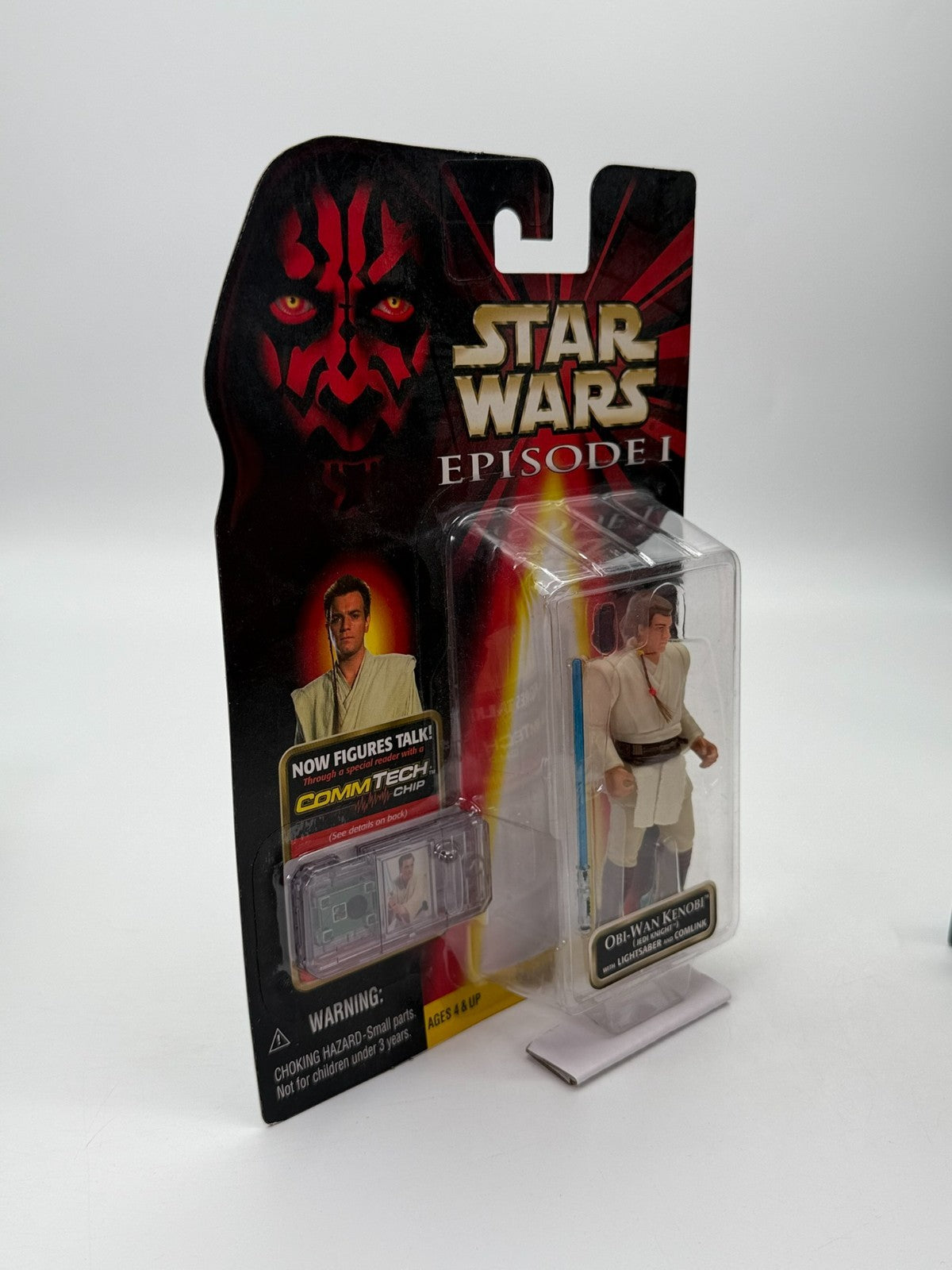 Star Wars Épisode 1 Obi-Wan Kenobi avec sabre laser et comlink Neuf Non ouvert