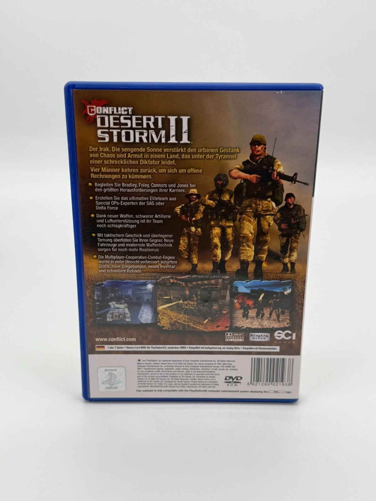 Conflict Desert Storm II Sony Playstation 2 bon état CIB OVP