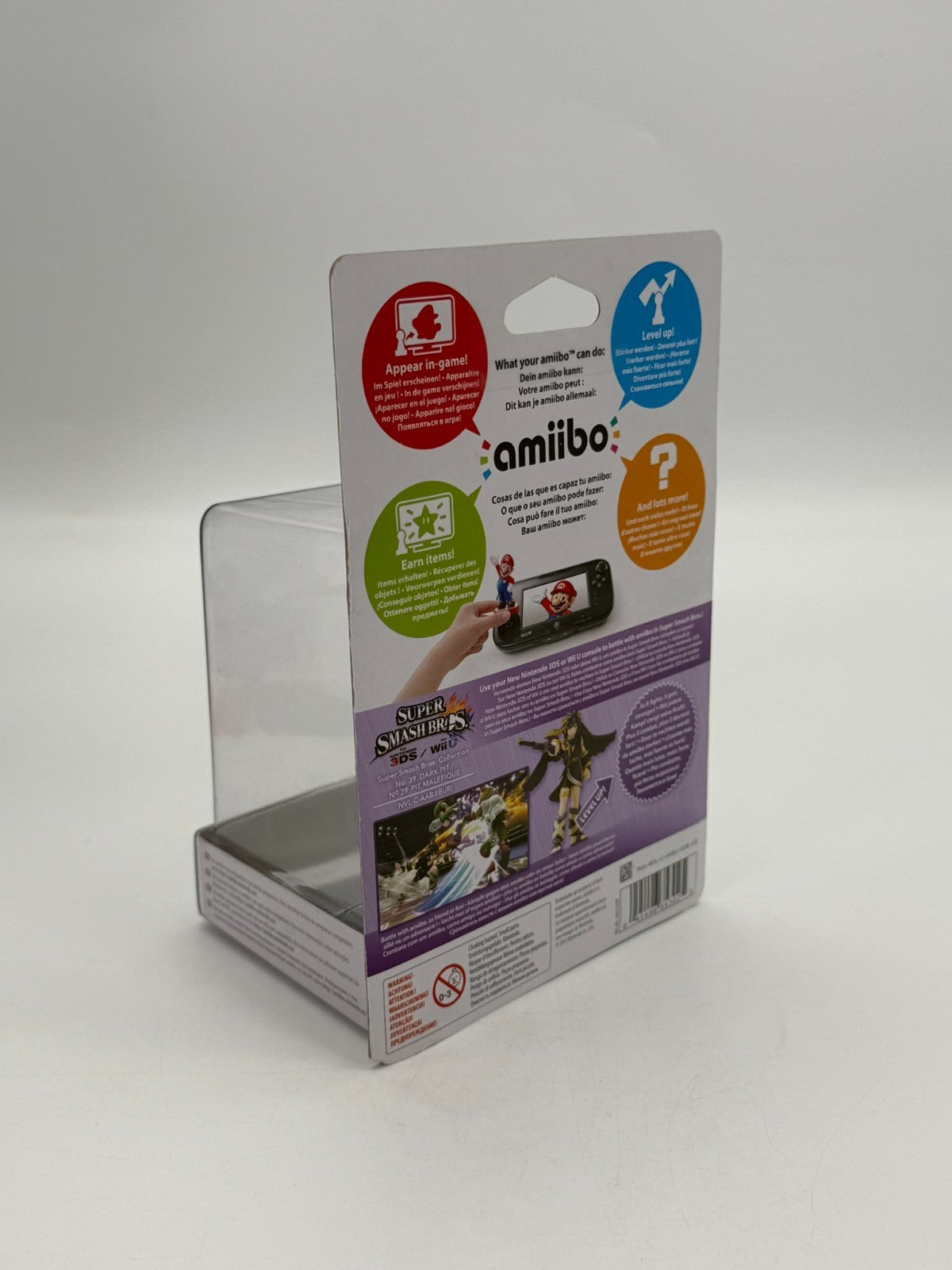 Super Smash Bros. Dark Pit No. 39 Amiibo Factory Sealed Neu CIB OVP