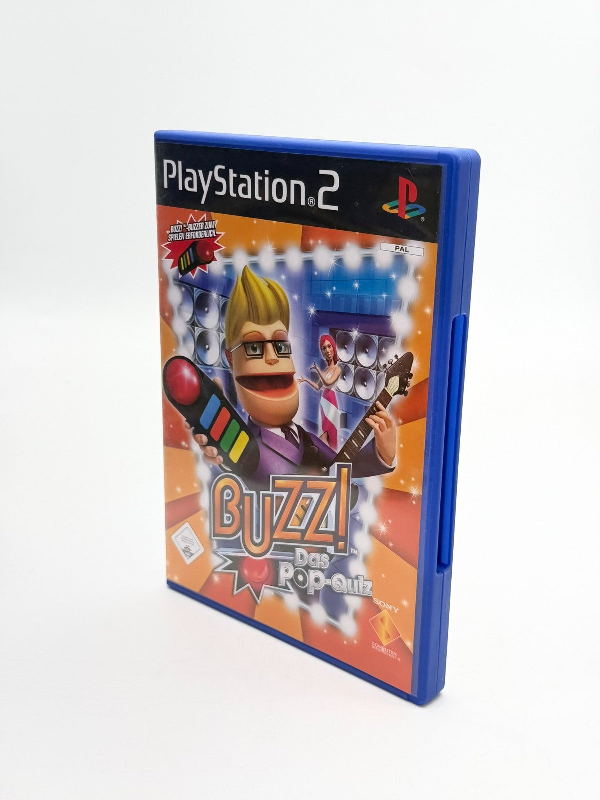 Buzz Das Pop Quiz Sony Playstation 2 Sehr guter Zustand CIB OVP
