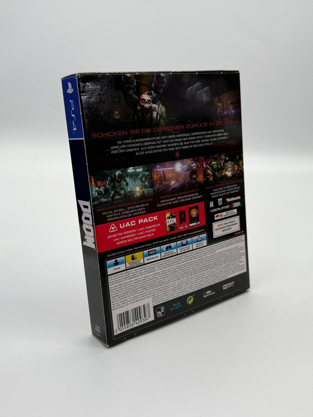 Doom UAC Pack Sony Playstation 4 Très bon état CIB OVP