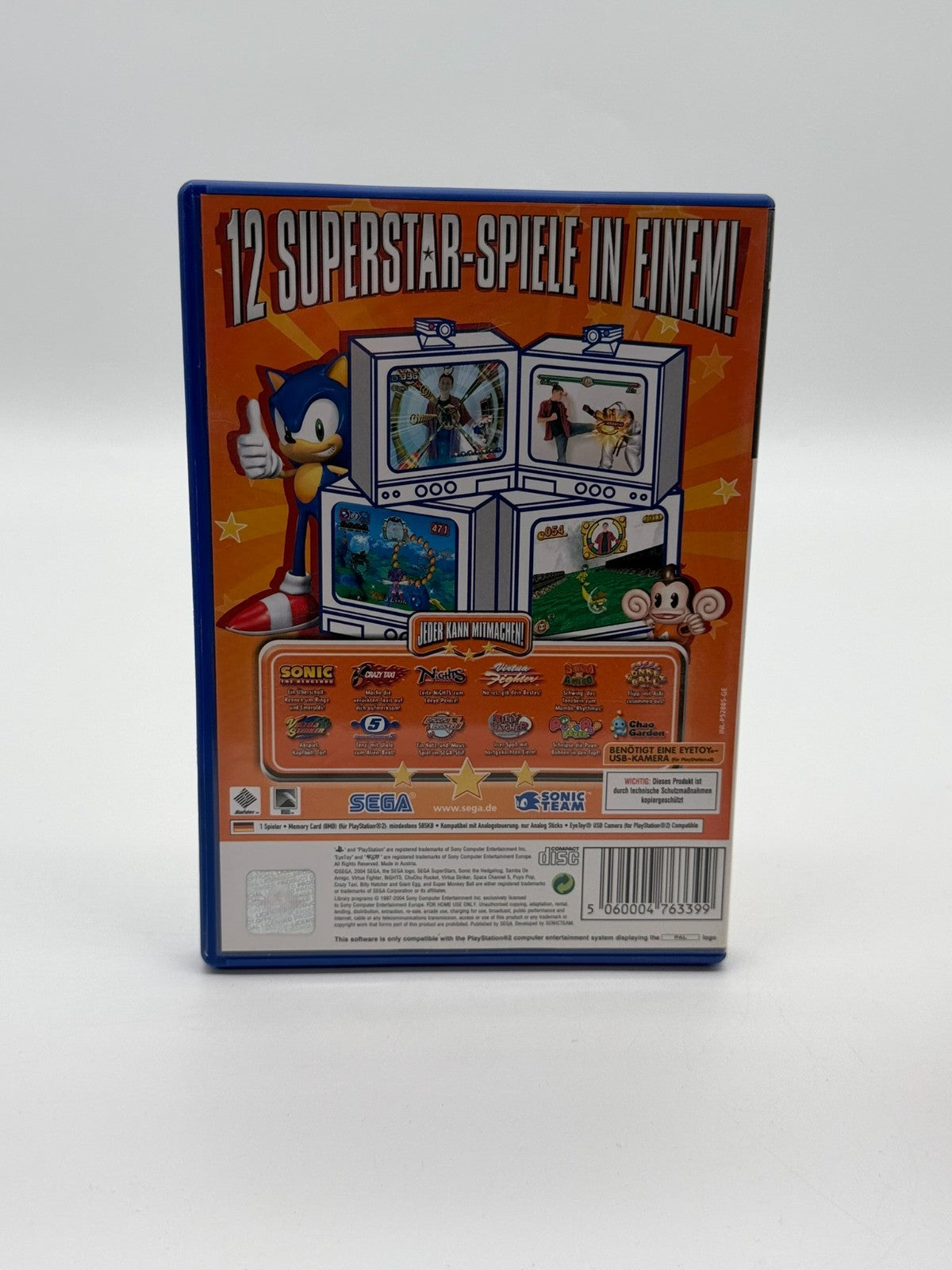 Sega Superstars Sony Playstation 2 guter Zustand CIB OVP