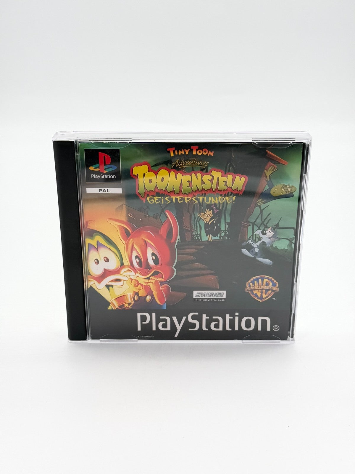Tiny Toon Tonnenstein Geisterstunde Sony Playstation 1 guter Zustand CIB Reprohülle