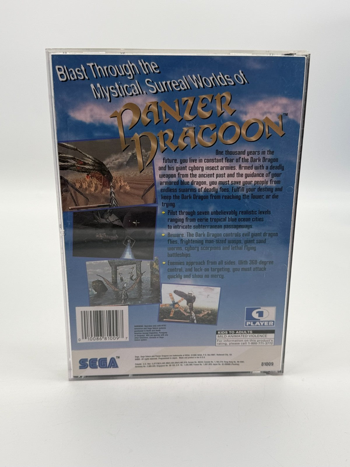 Panzer Dragoon Sega Saturn NTSC-U/C Sehr guter Zustand CIB OVP Long Box