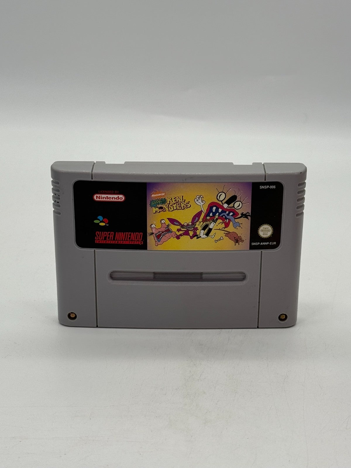 AAAHH!!! Real Monsters Super Nintendo SNES PAL Very good condition cartridge only