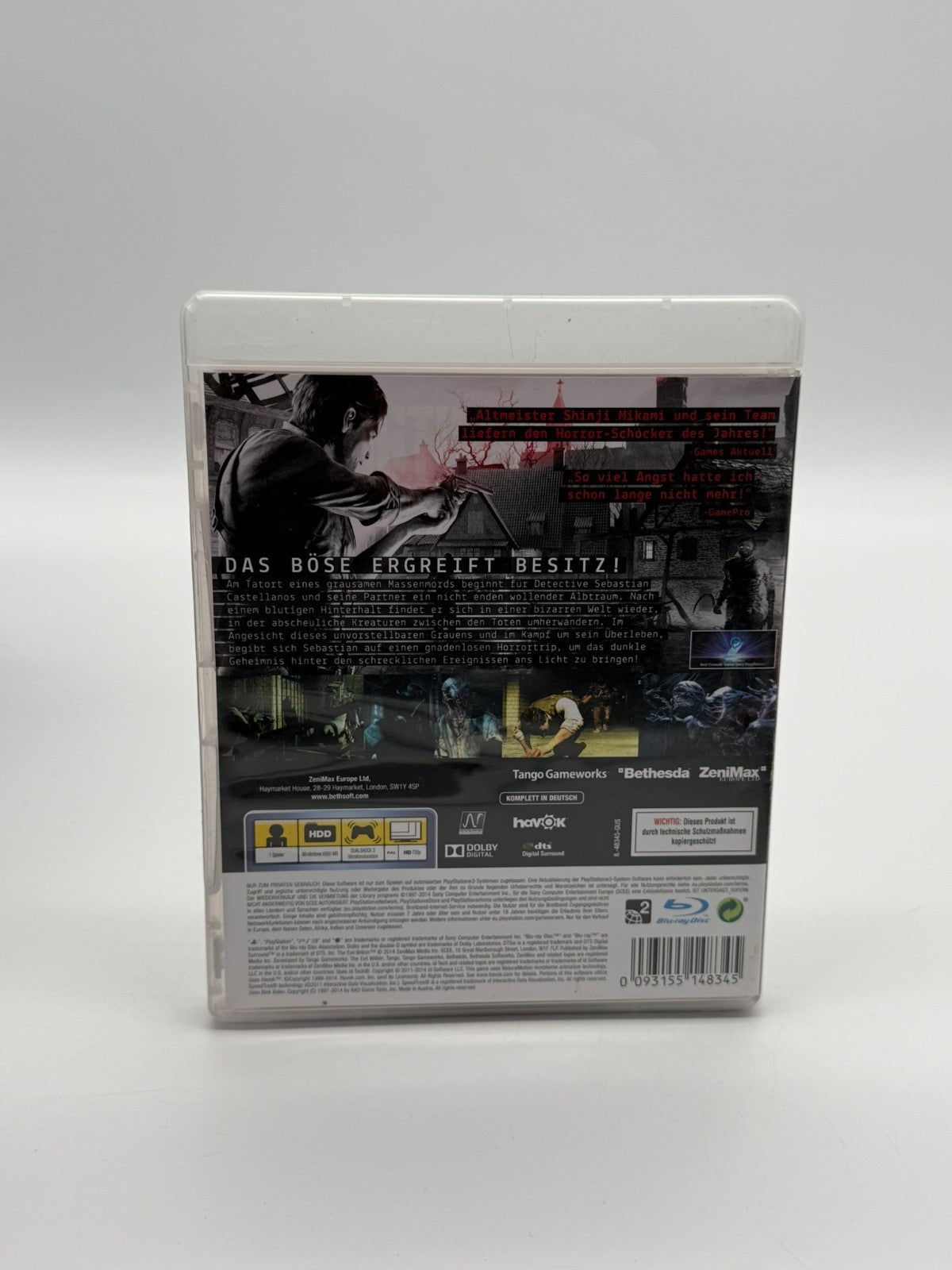 The Evil Within Sony Playstation 3 Très bon état CIB OVP
