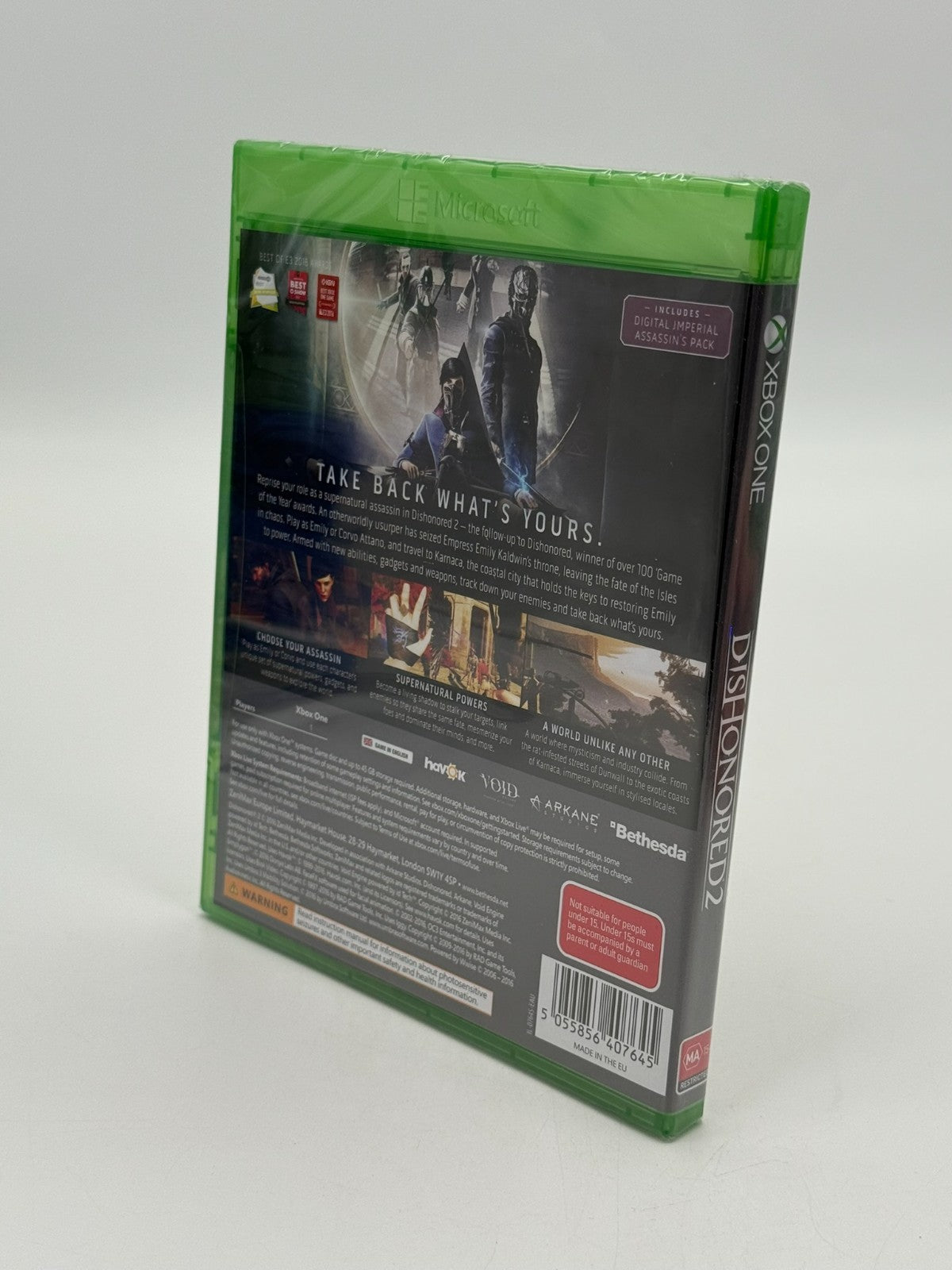 Dishonored 2 Microsoft XBox One Factory Sealed CIB OVP Neu