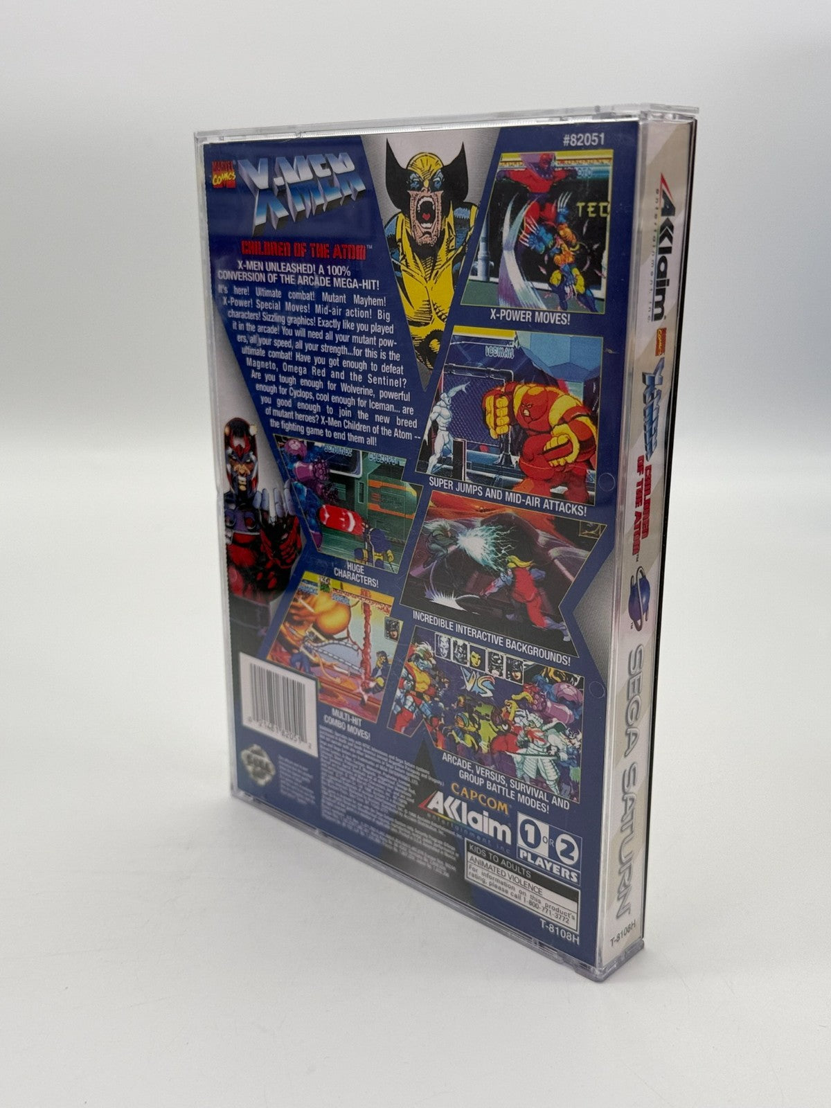 X-Men Children Of The Atom Sega Saturn NTSC-U/C guter Zustand CIB OVP Long Box