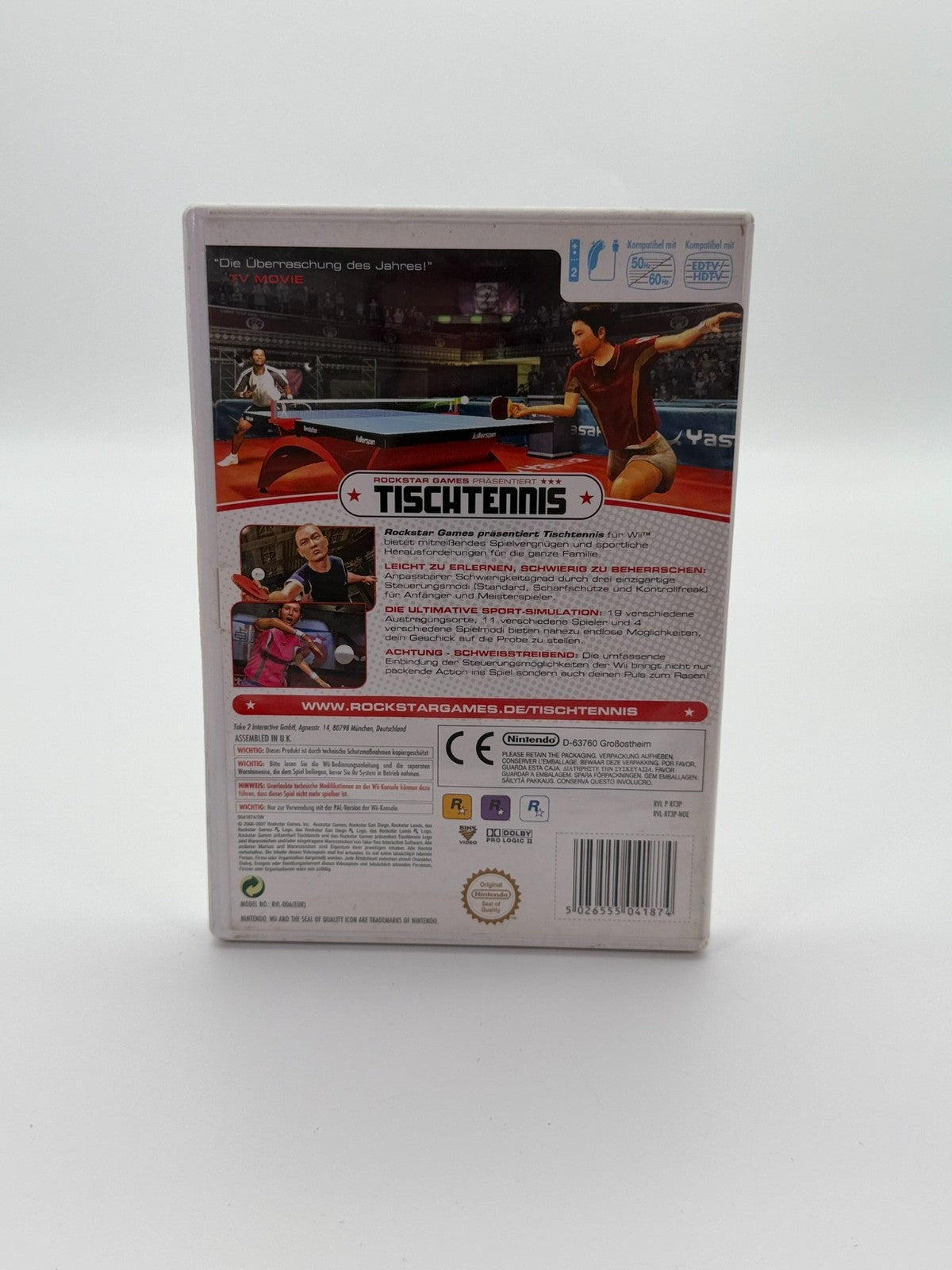 Rockstar Games Tischtennis Nintendo Wii guter Zustand CIB OVP