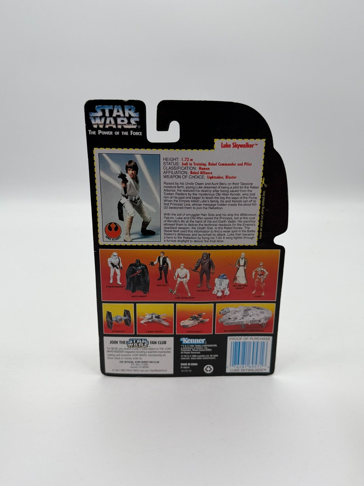 Star Wars Figure Luke Skywalker The Kenner Collection New Unopened