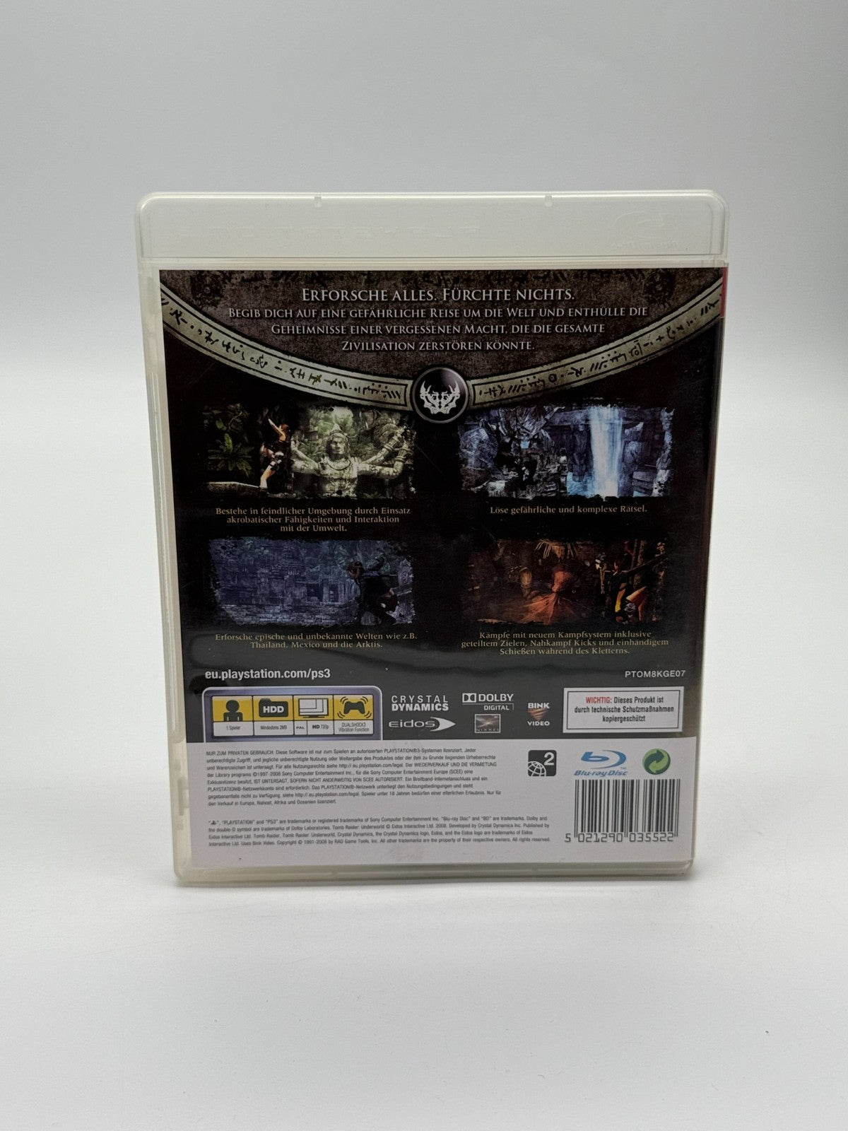 Tomb Raider Underworld Sony Playstation 3 Très bon état CIB OVP