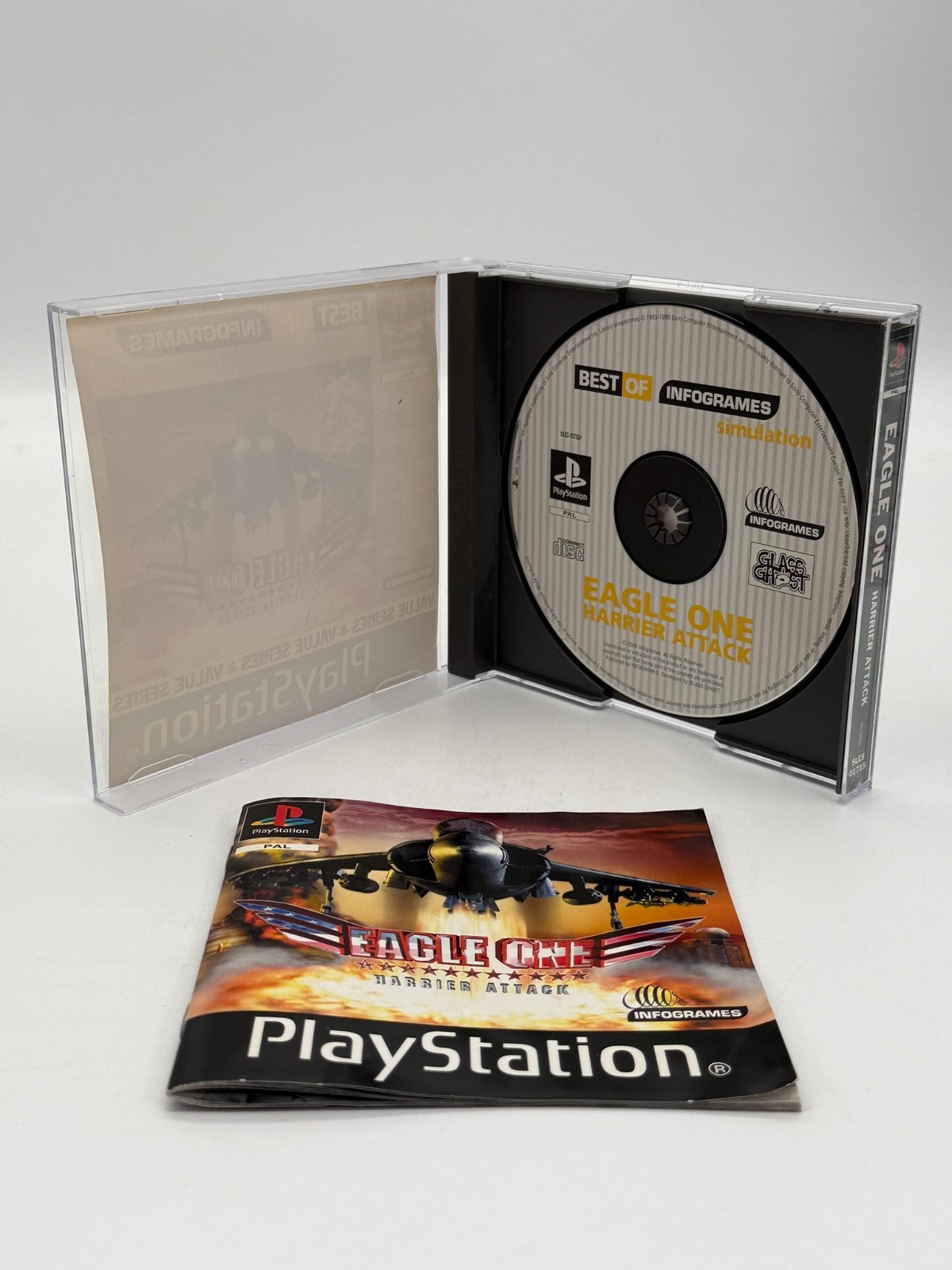 Eagle One Harrier Attack Sony Playstation 1 bon état CIB OVP