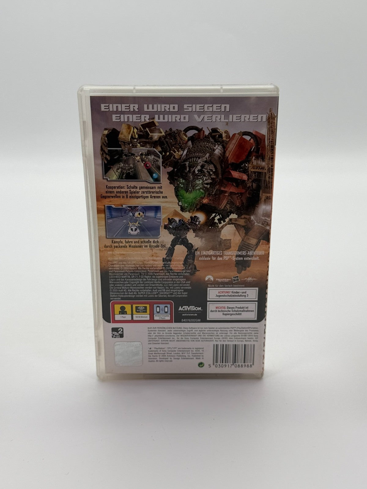 Transformers Die Rache Sony PSP Akzeptabler Zustand CIB OVP