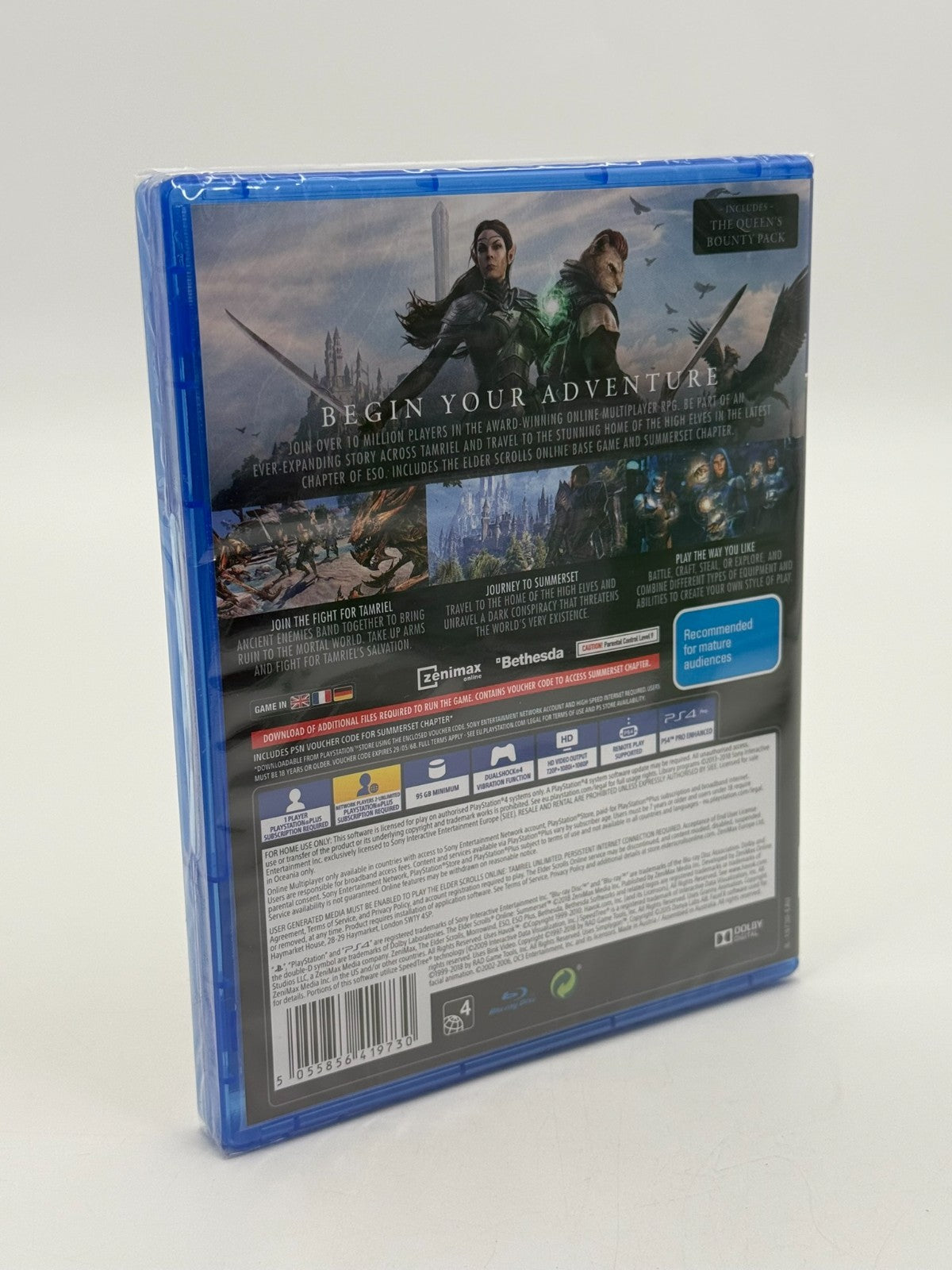 The Elder Scrolls Online Summerset Sony Playstation 4 Factory Sealed
