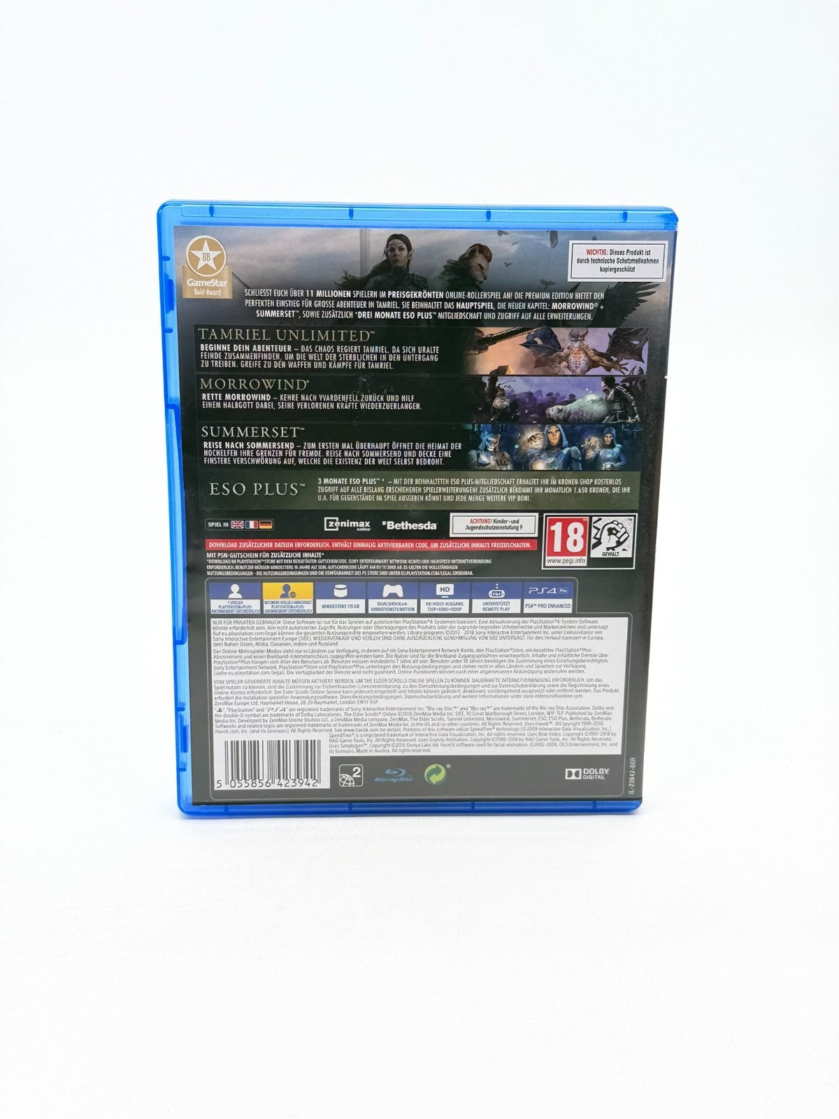 The Elder Scrolls Online Edition Premium Sony Playstation 4 bon état