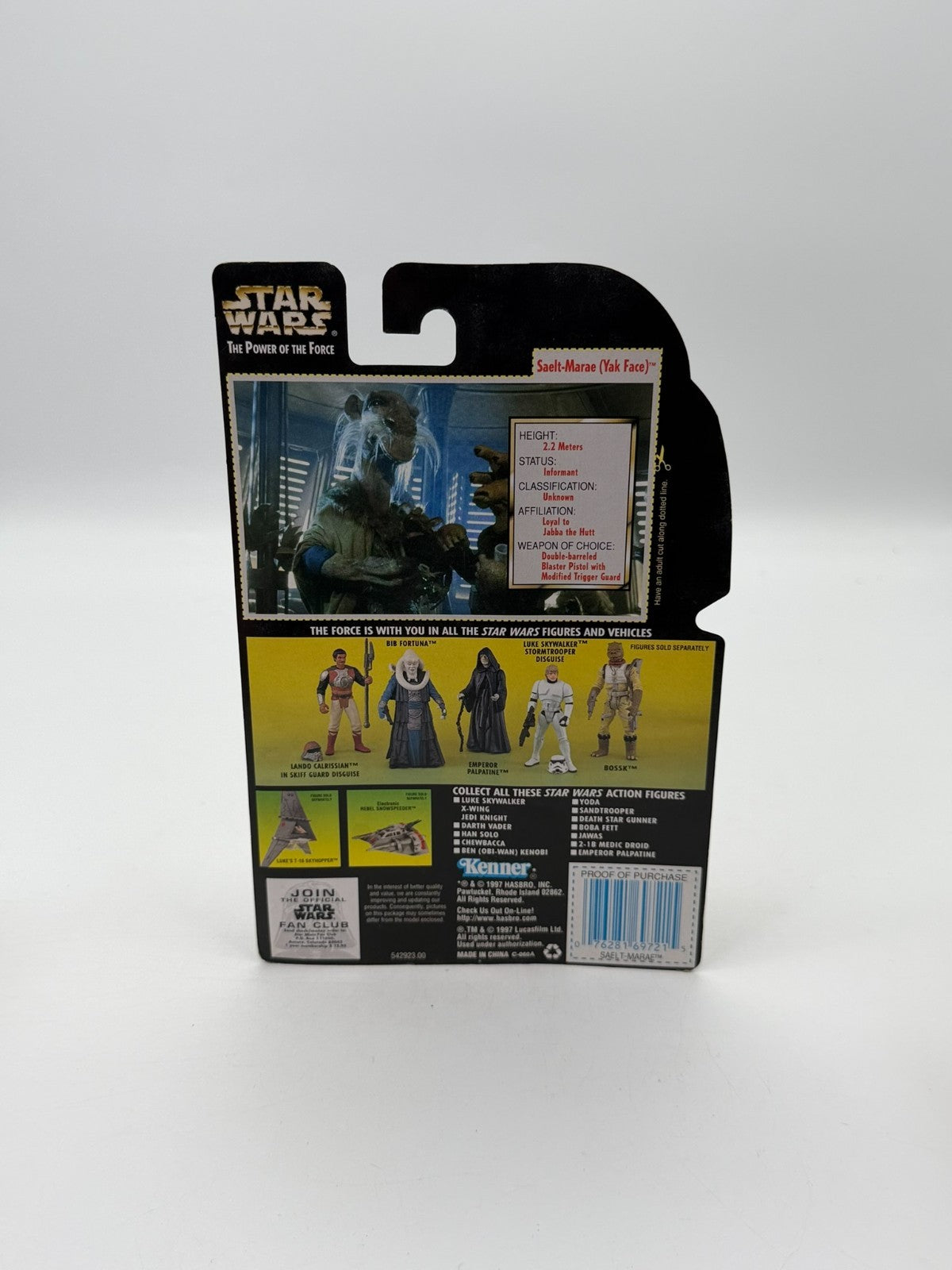 Star Wars Figure Saelt-Marae (Yak Face) The Kenner Collection New Unopened