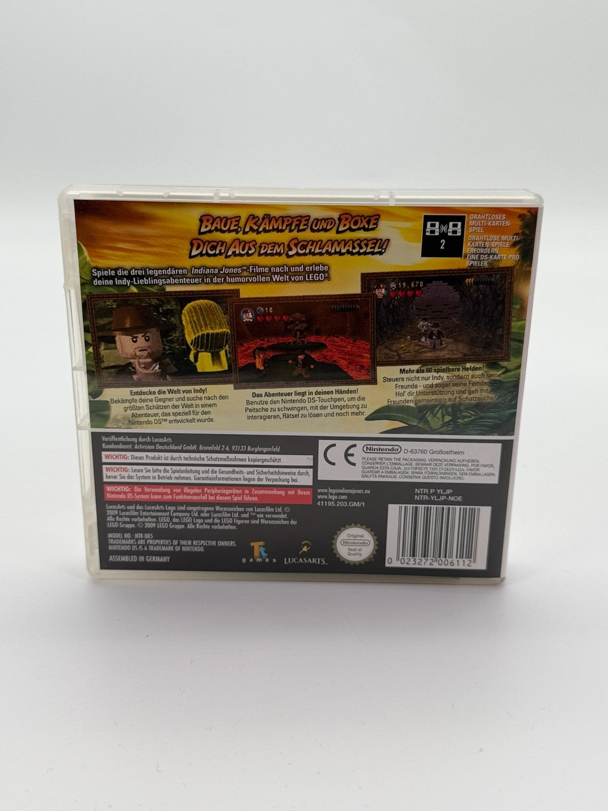 Lego Indiana Jones The Original Adventures Nintendo DS good condition CIB OVP