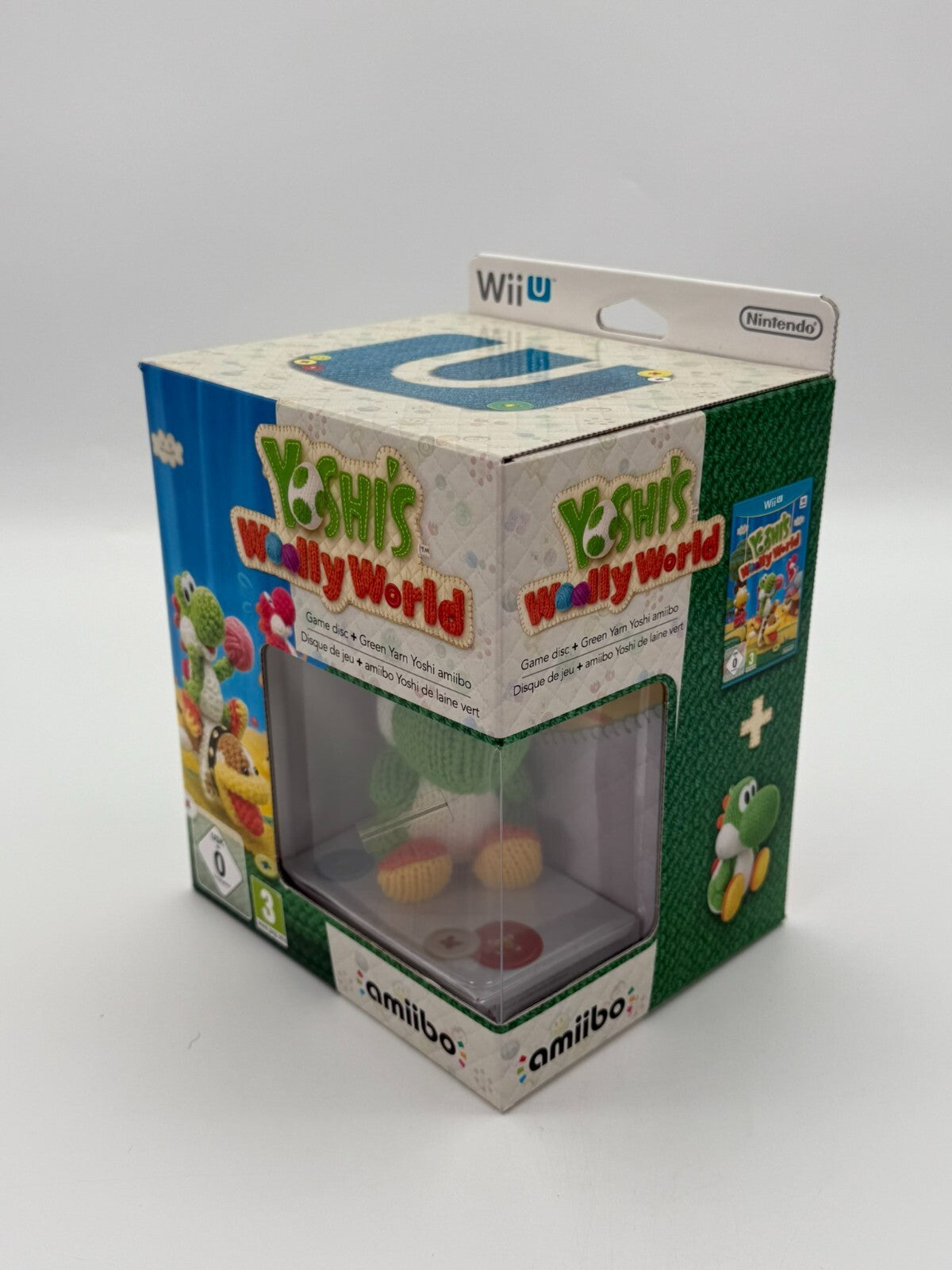 Yoshi's Woolly World - Amiibo Figure Bundle Nintendo Wii U New Sealed CIB