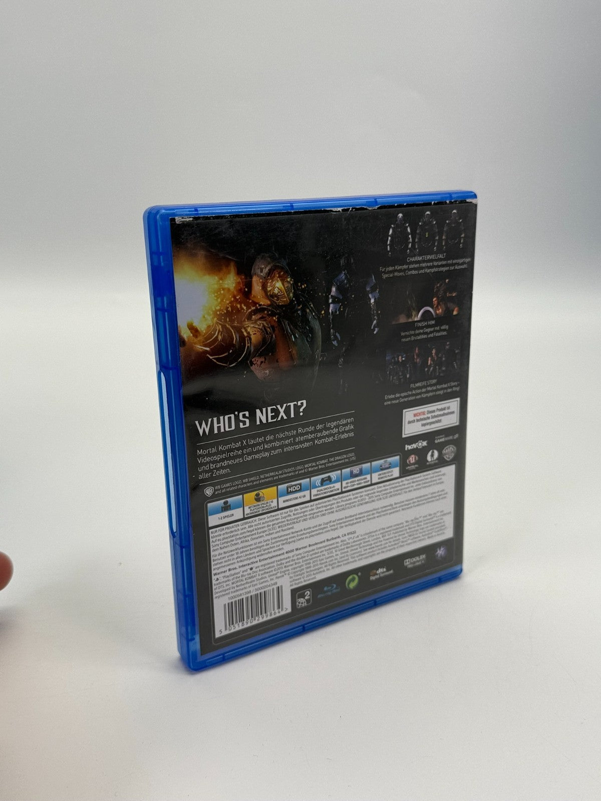 Mortal Kombat X Sony Playstation 4 guter Zustand CIB OVP