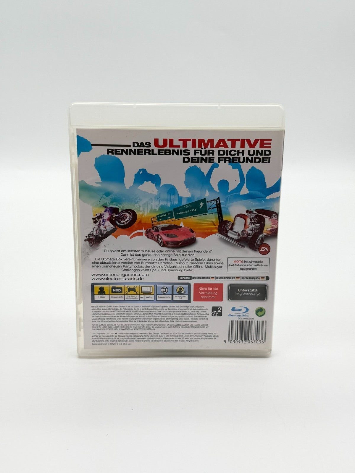 Burnout Paradise The Ultimate Box Sony Playstation 3 guter Zustand CIB OVP
