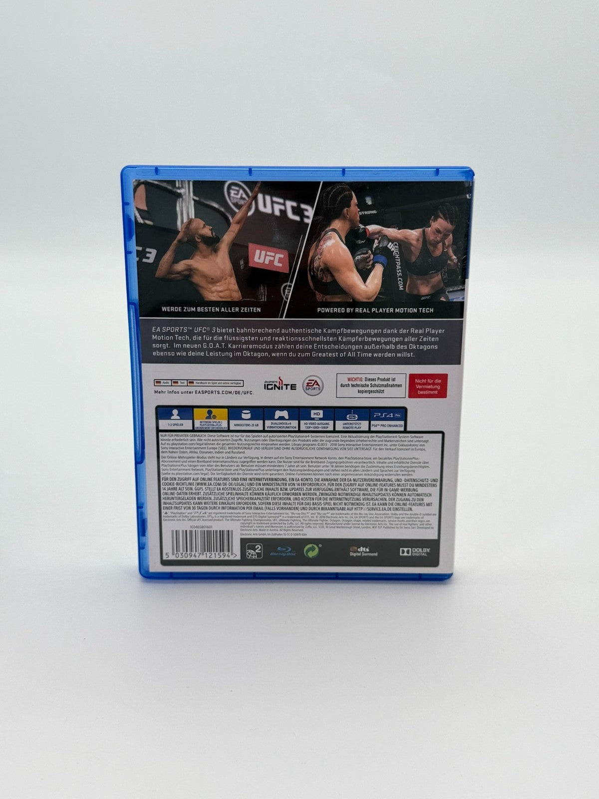 UFC 3 Sony Playstation 4 good condition CIB OVP