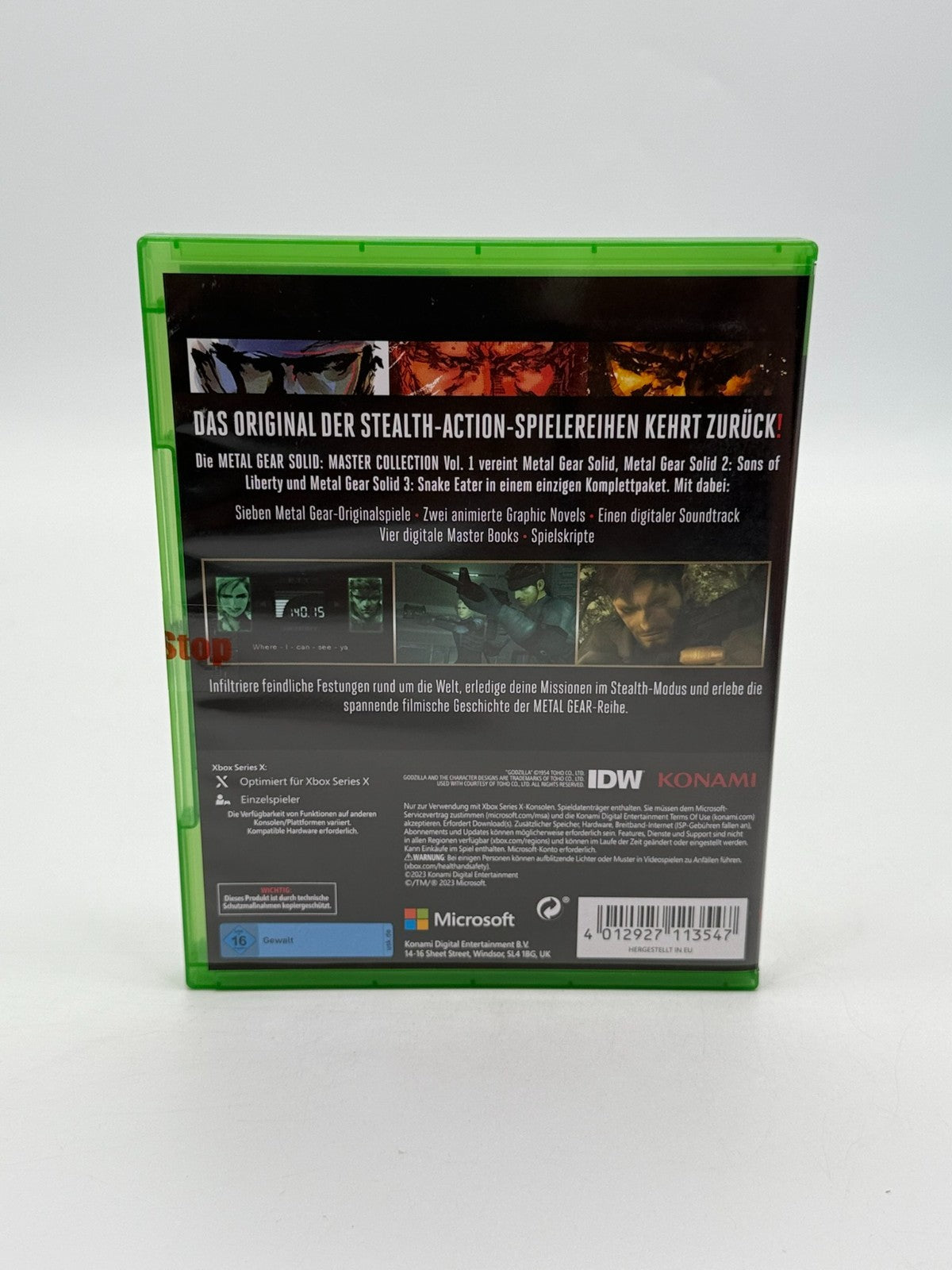 Metal Gear Solid Master Collection Microsoft XBox Series X Sealed Neu CIB OVP