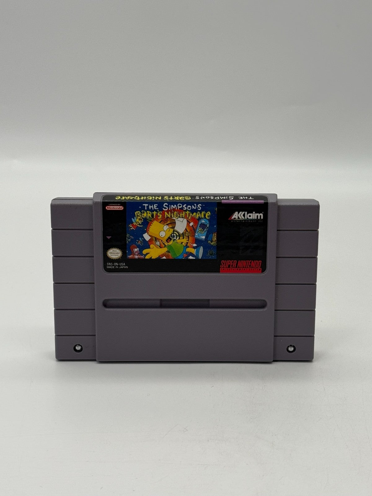 The Simpsons Barts Nightmare Super Nintendo SNES NTSC-U/C Guter Zustand