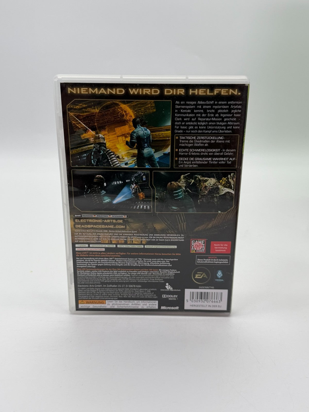Dead Space Microsoft Xbox 360 Good Condition CIB OVP