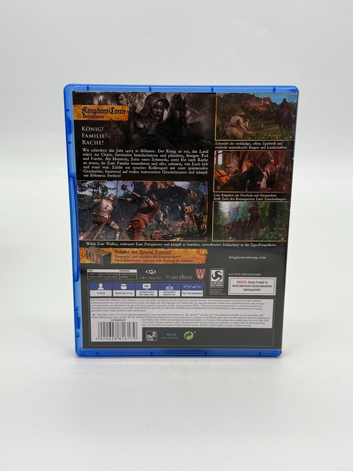 Kingdom Come Deliverance Special Edition Sony Playstation 4 Très bon état