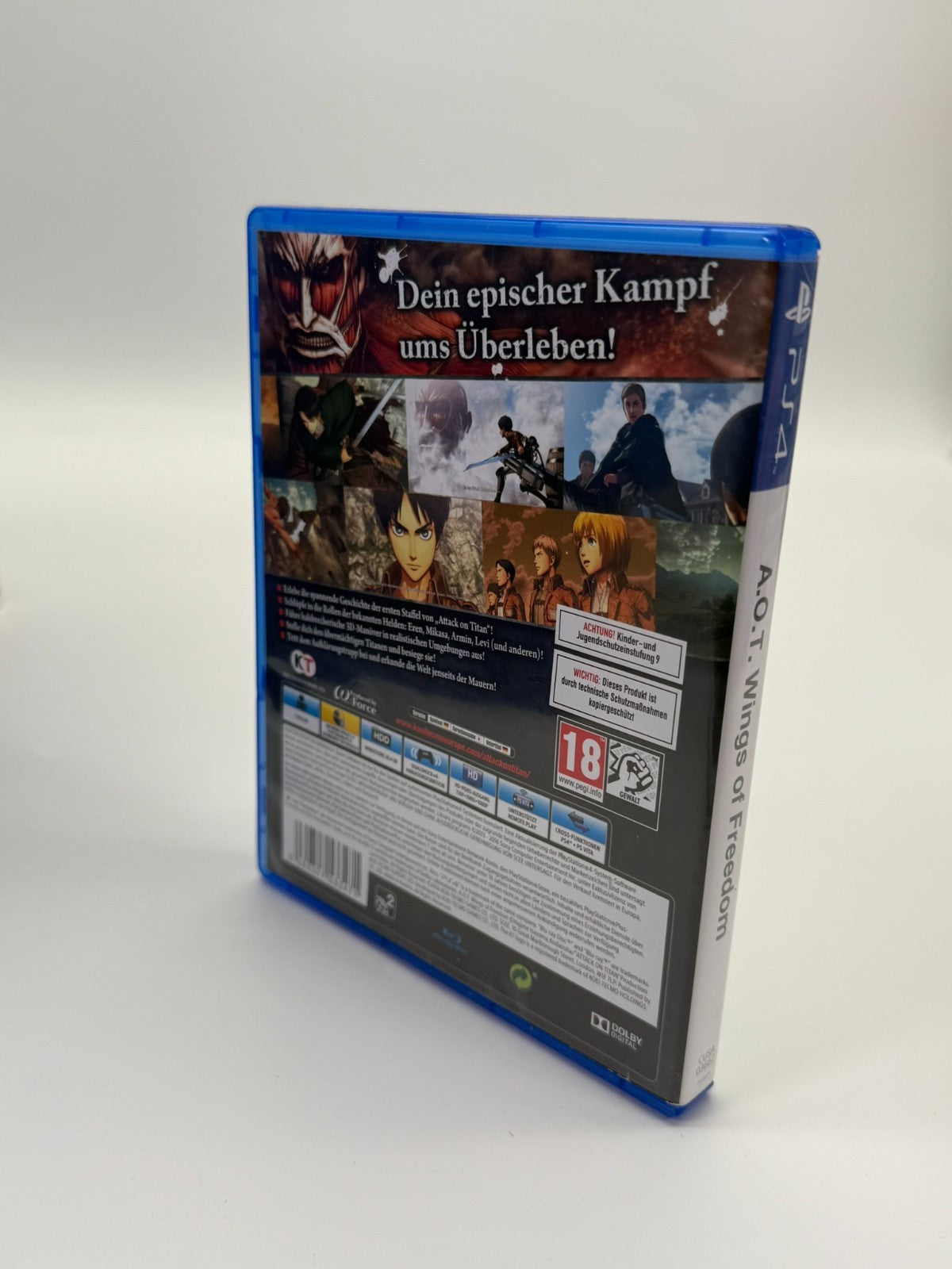 A.O.T. Wings of Freedom Sony Playstation 4 Sehr guter Zustand CIB OVP