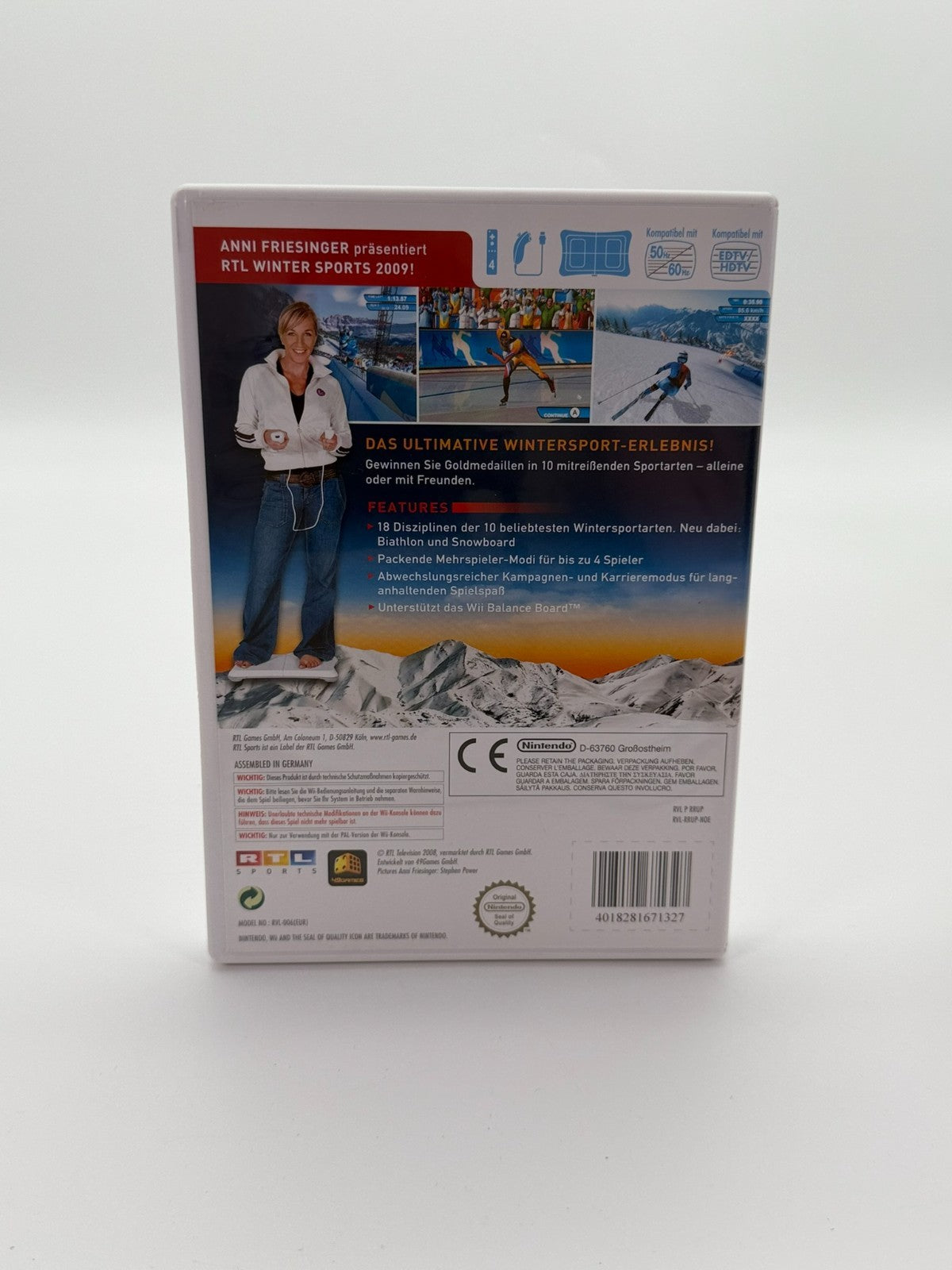 RTL Winter Sports 2009 Nintendo Wii guter Zustand CIB OVP