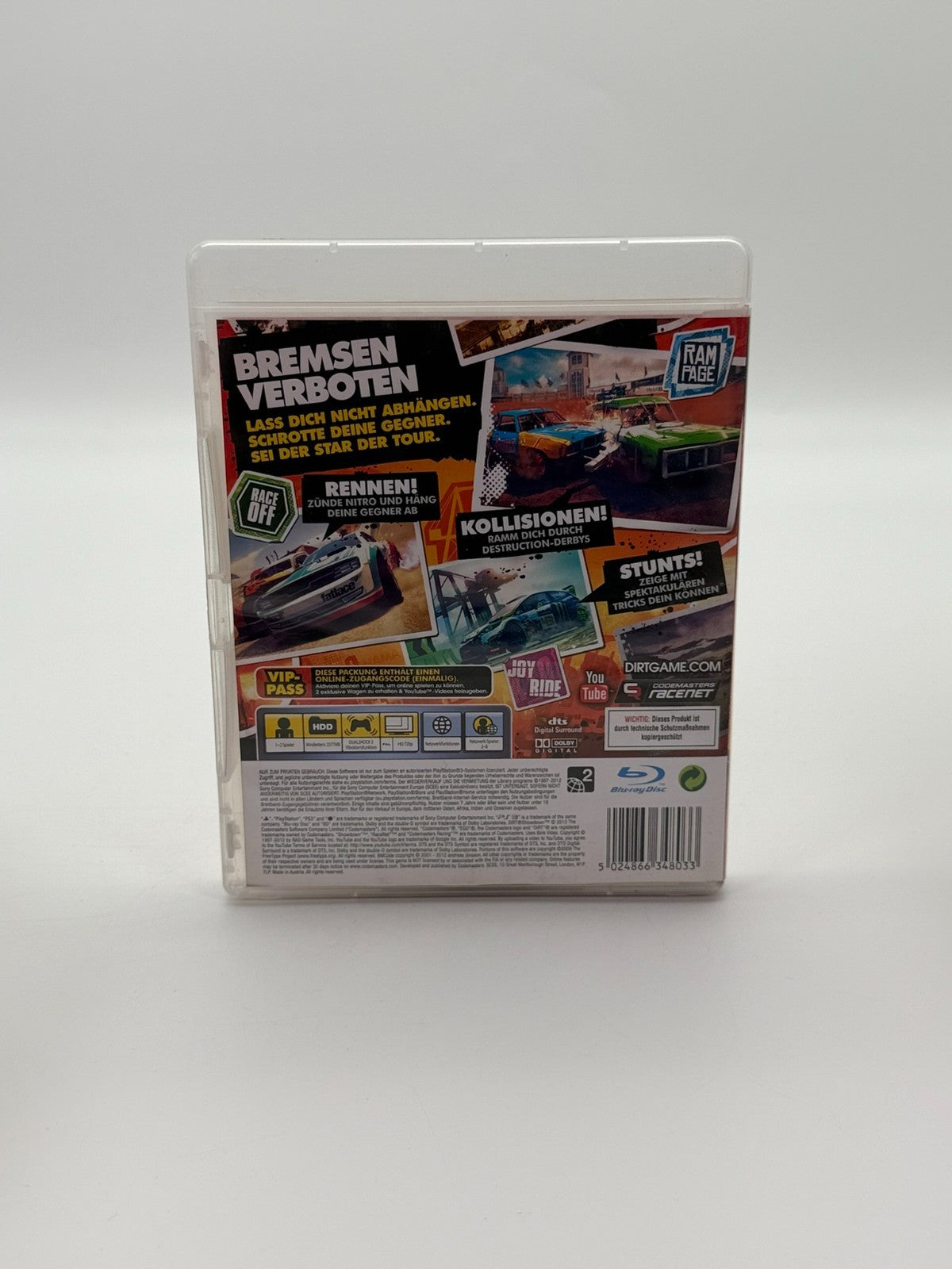 Dirt Showdown Sony Playstation 3 Sehr guter Zustand CIB OVP