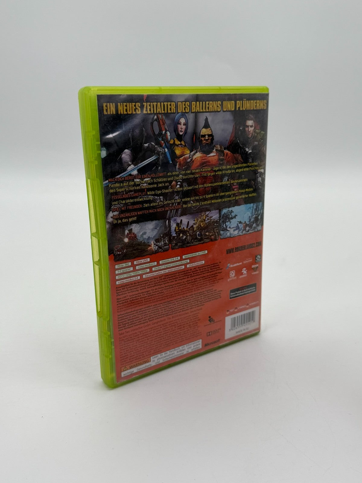 Borderlands 2 Microsoft XBox 360 guter Zustand CIB OVP