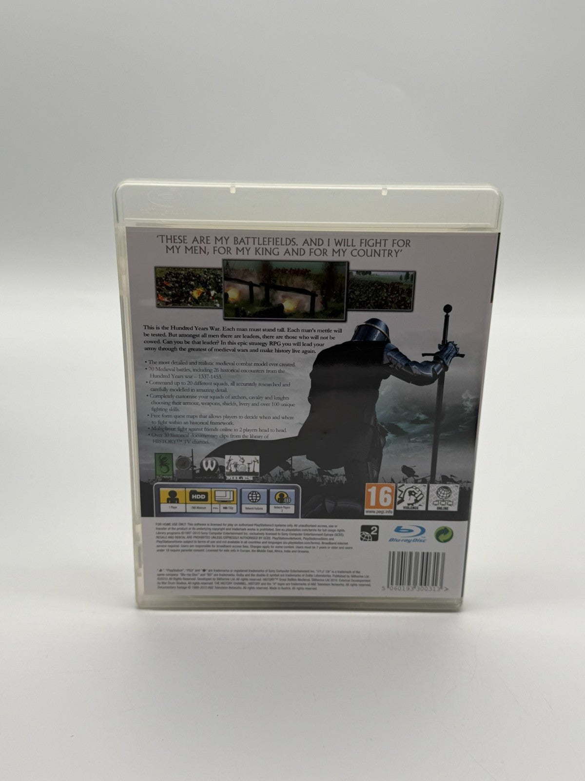 History Great Battles Medieval Sony Playstation 3 Très bon état CIB OVP