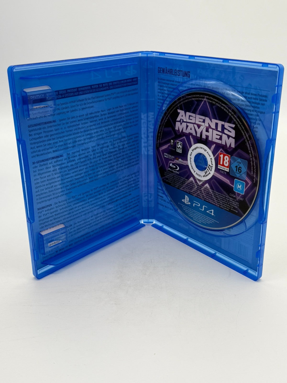 Agents of Mayhem Sony Playstation 4 bon état emballage d'origine