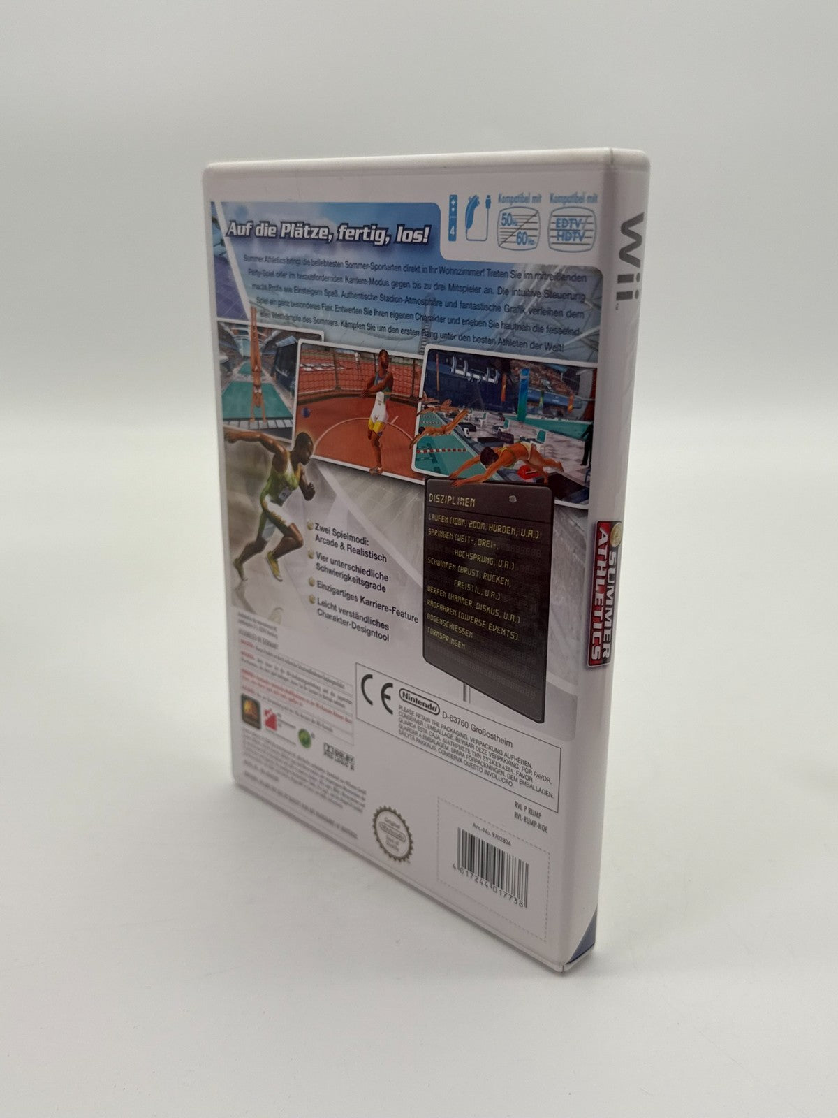 Summer Athletics Nintendo Wii guter Zustand CIB OVP
