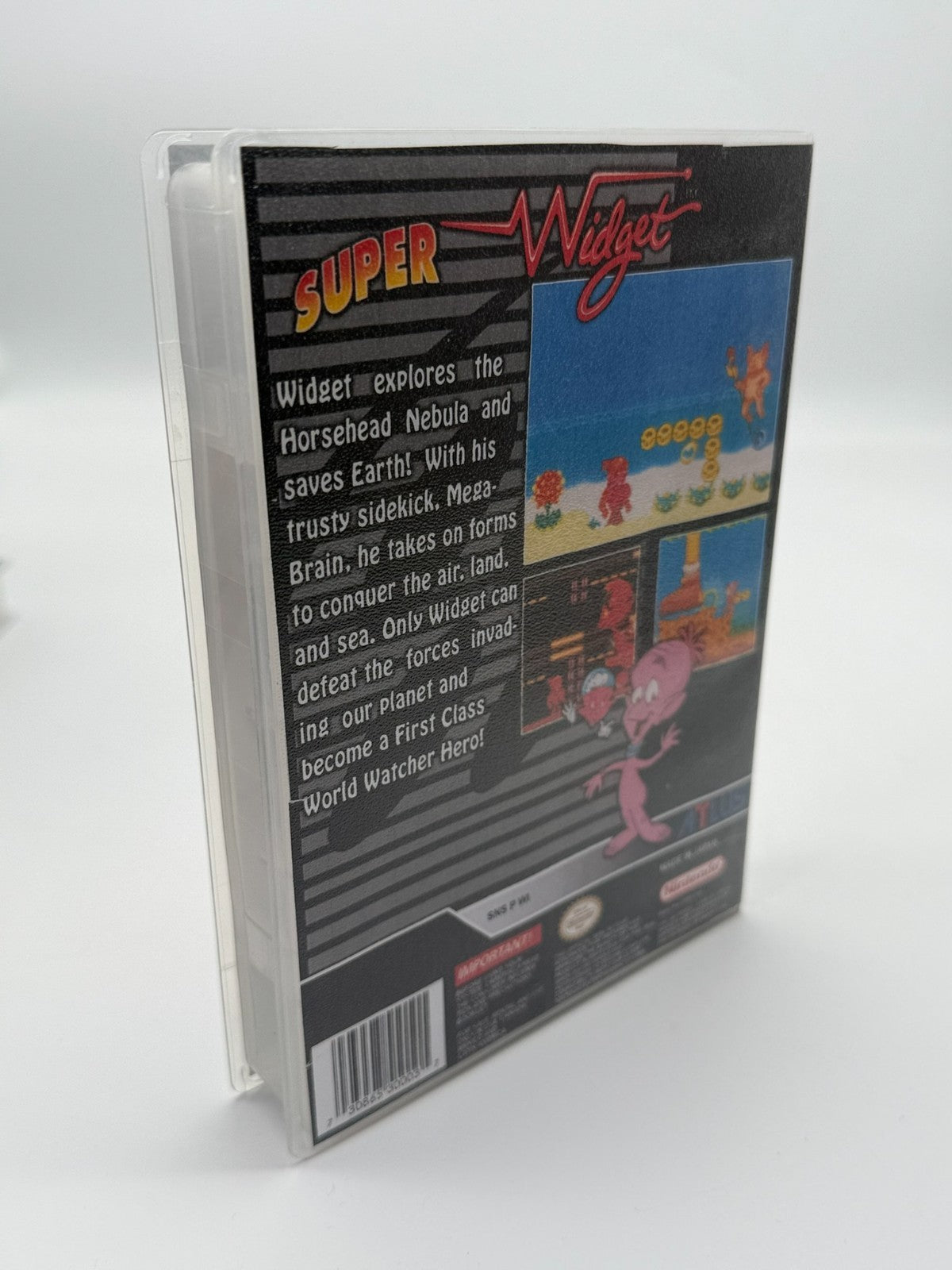 Super Widget Super Nintendo SNES NTSC-U/C bon état