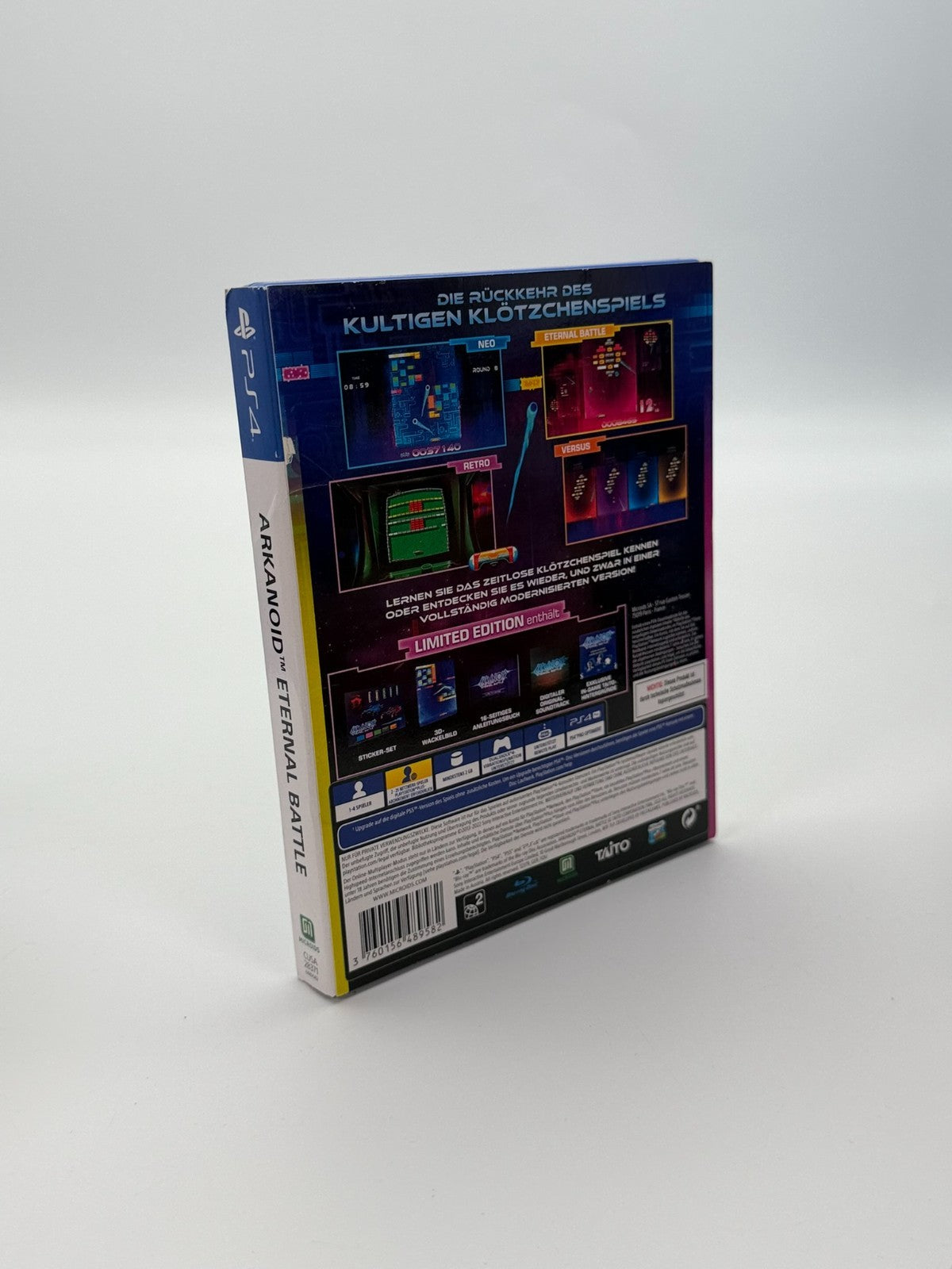 Arkanoid Eternal Battle Limited Edition Sony PlayStation 4 Very Good CIB OVP
