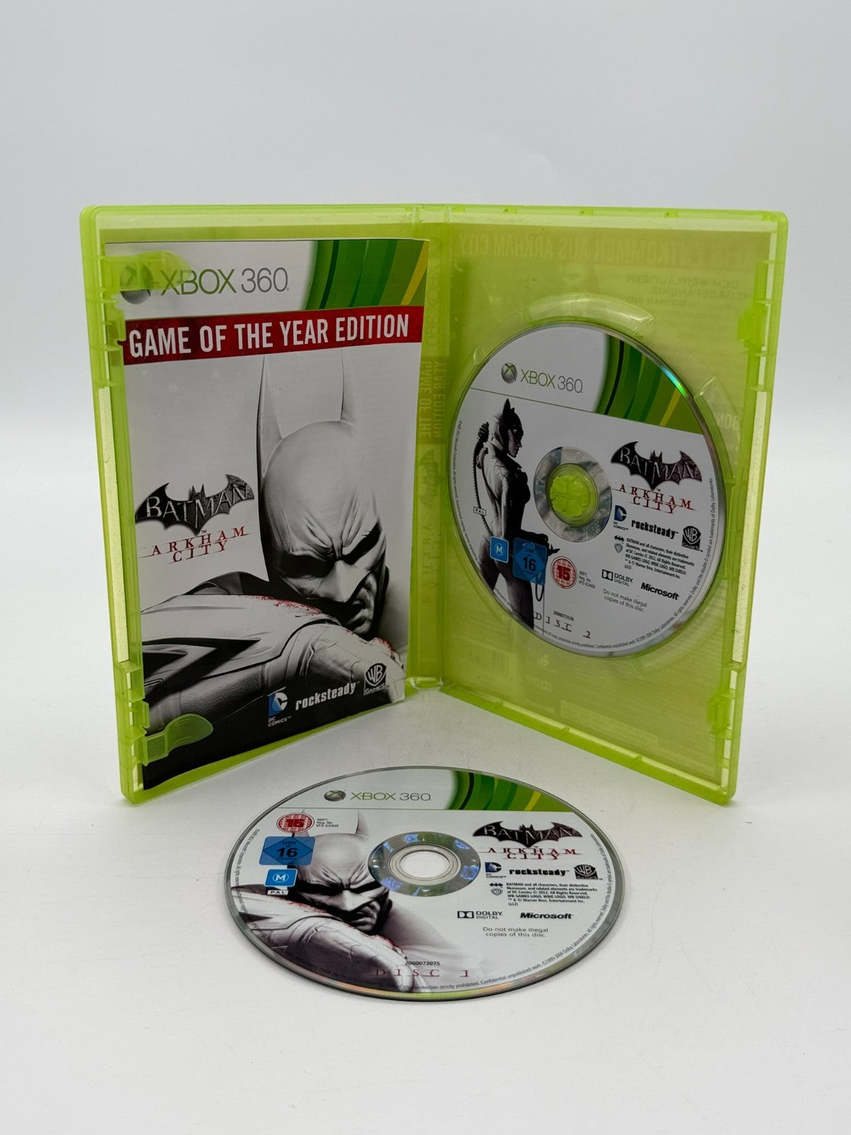 Batman Arkham City Game Of The Year Edition Microsoft XBox 360 Akzeptabel CIB